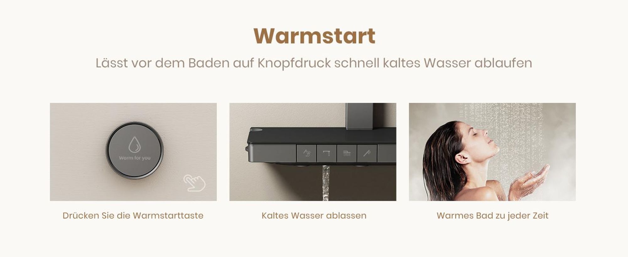 EMKE® Duschsystem mit Thermostat Matt Anthrazit mit Kinderdusche, Digitalanzeige & Chlorfilter 4 Ausgänge Familienfreundlich Duschsäule F23