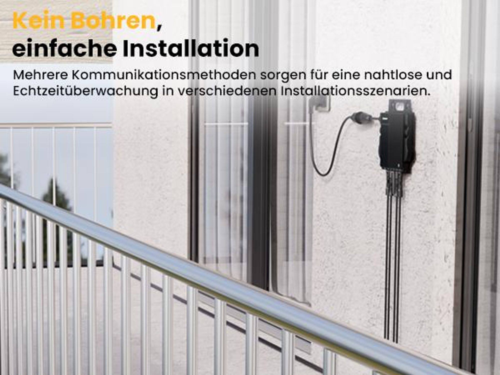 Powerness® Growatt NEO-800M-X 800W Mikrowechselrichter Integriertem WiFi mit 5m Kabel für Balkonkraftwerk (0% MwSt)