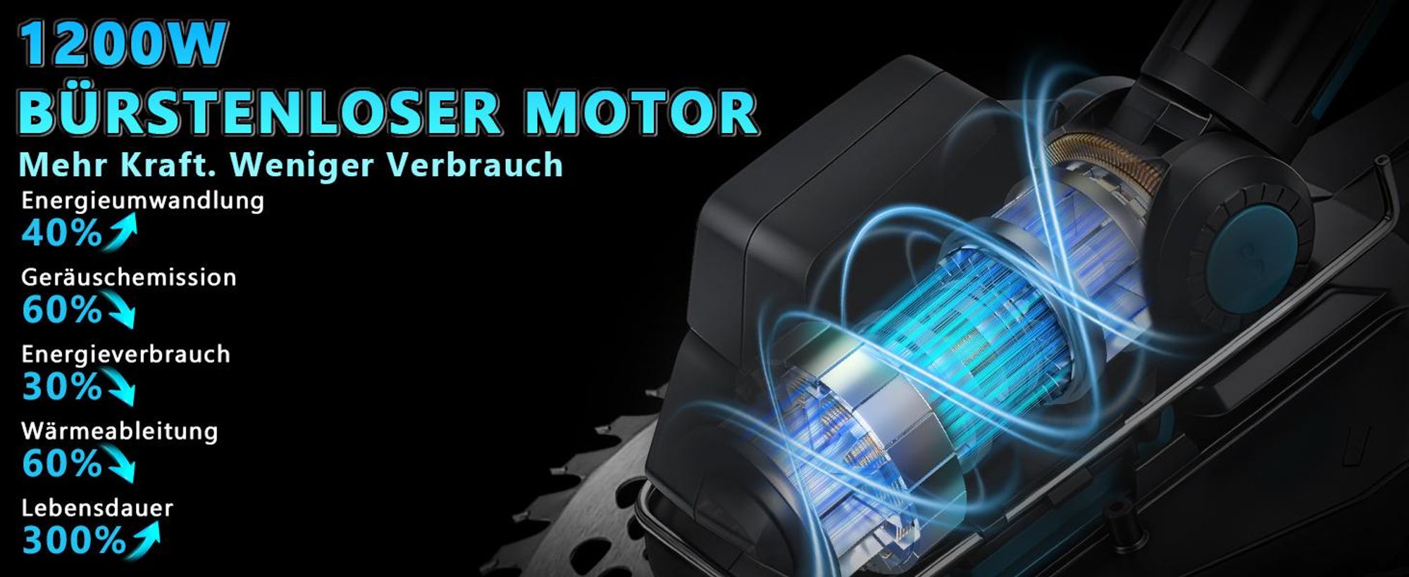 19tlg-1200W Akku Rasentrimmer, 16800U/min Freischneider mit 2*4.0AH-Akku Teleskop-Stiel Räder Unkrautbürste Bürstenlos Grastrimmer Motorsense f. Rasen
