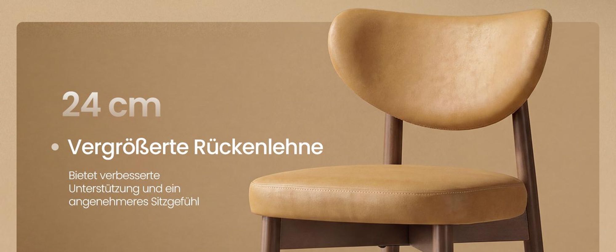 VASAGLE Barhocker 2er Set aus Kunstleder, mit Rückenlehne und Massivholzbeinen, 50 x 51,5 x 95,5 cm, Karamellbraun