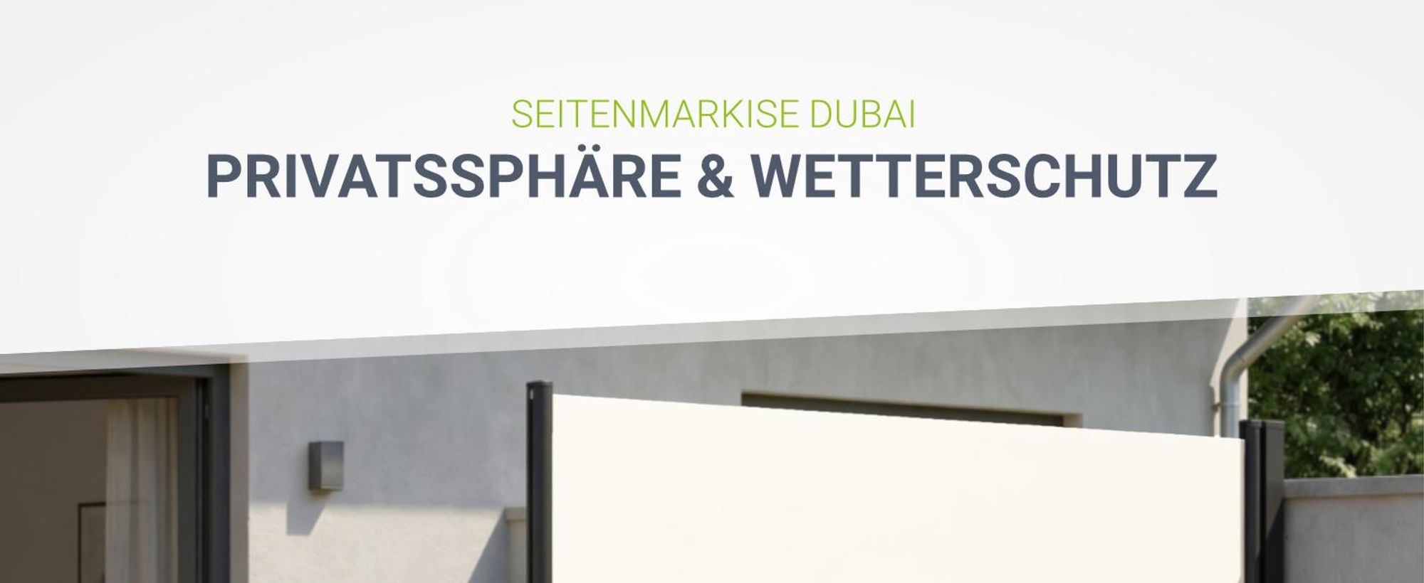 Juskys Seitenmarkise Dubai 500 x 180 cm ausziehbar blickdicht, Sichtschutz & Windschutz für Balkon & Terrasse, Seitenrollo mit Wandhalterung - beige