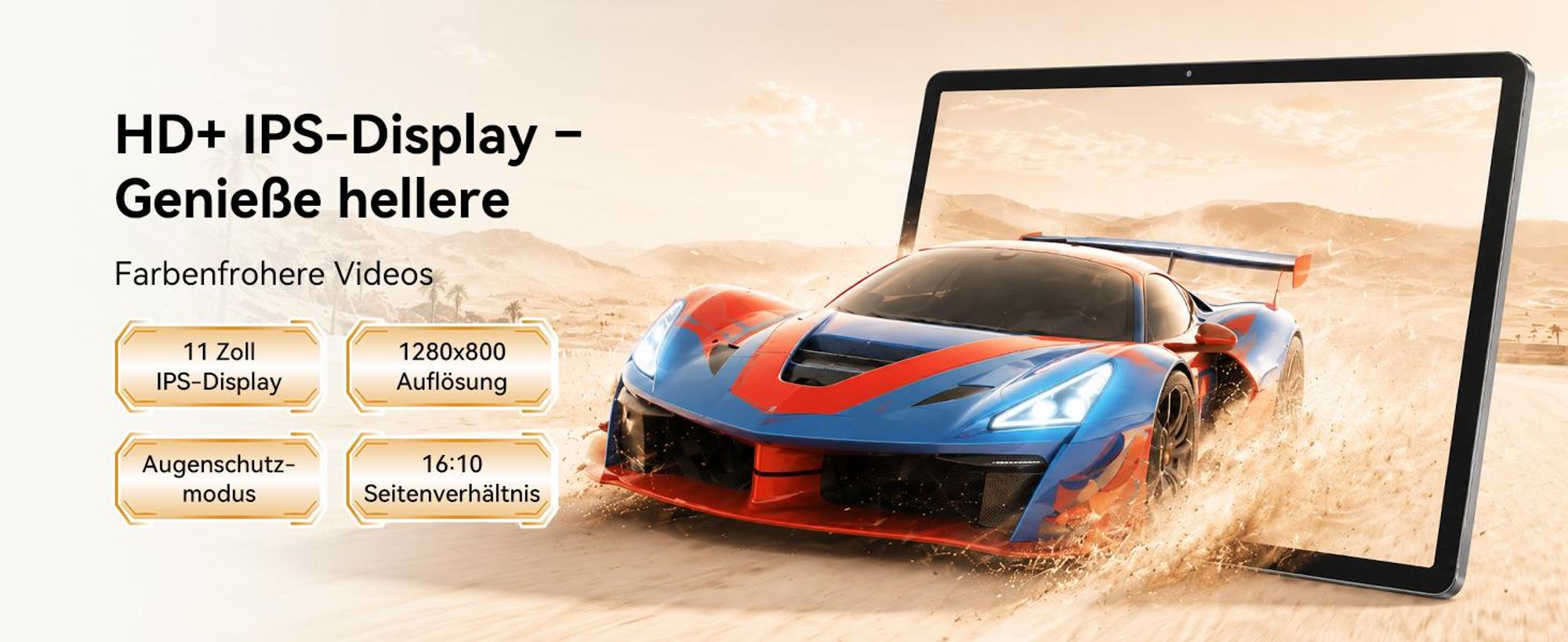 T30 Android16 11 Zoll Tablet, IPS, 4GB+64GB (bis 4TB erweiterbar), 7000mAh, Gemini AI, 5G Hz WIFI, Bluetooth 5.4, GPS, Kinder-/Lese-/Videomodus