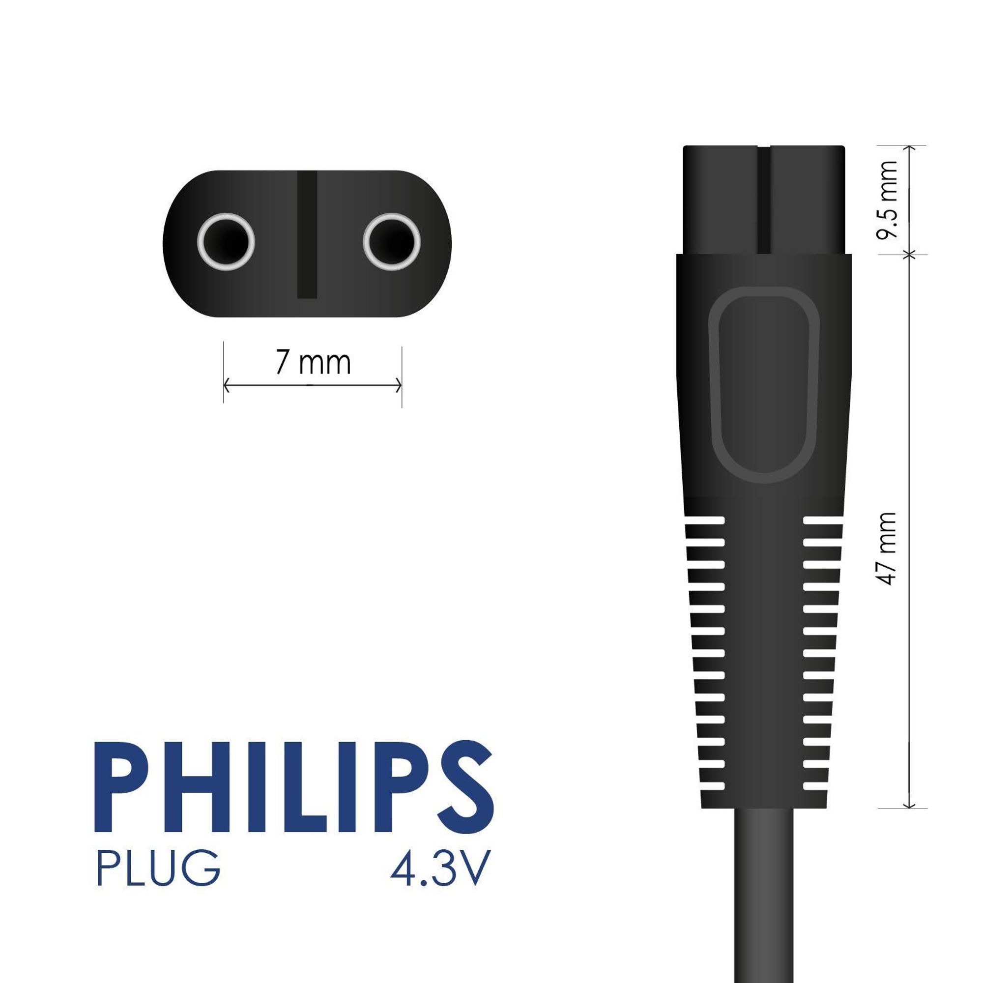 Philips Rasierer Stecker 4,3 V