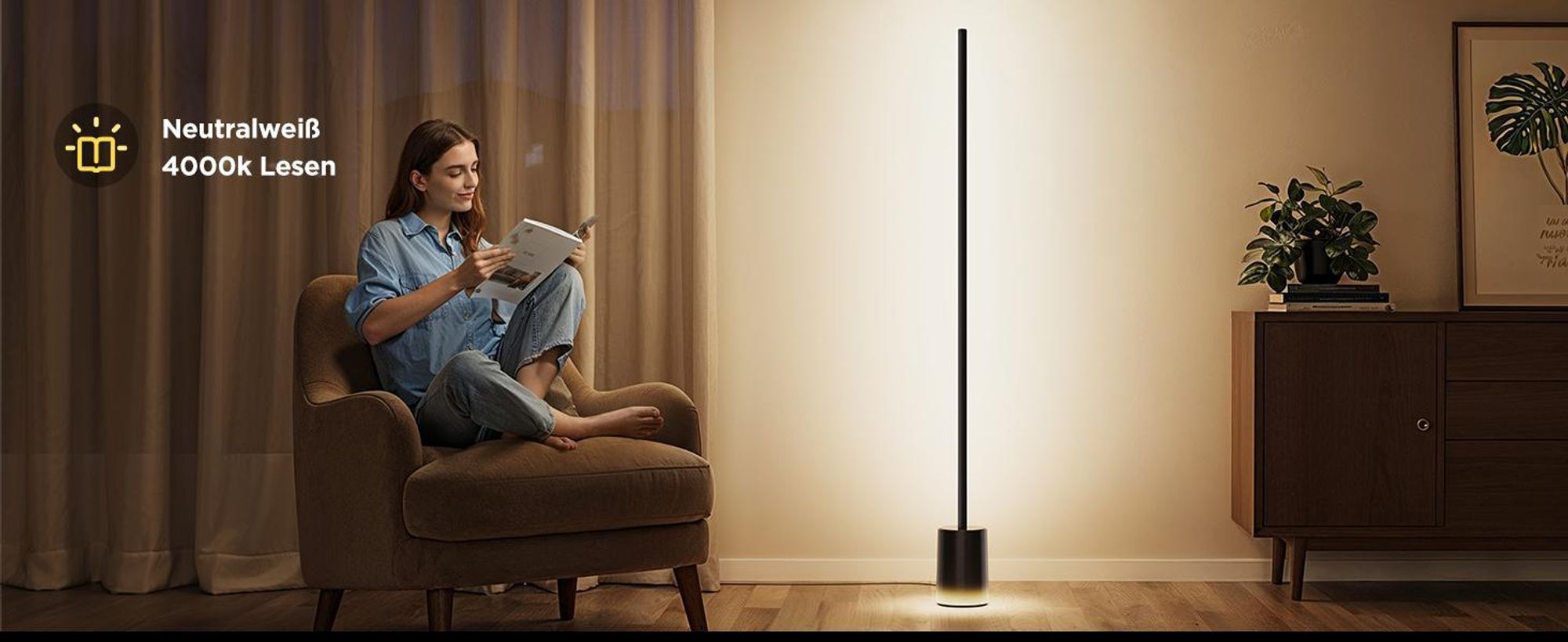 Govee LED Stehlampe Dimmbar RGBIC, Floor Lamp