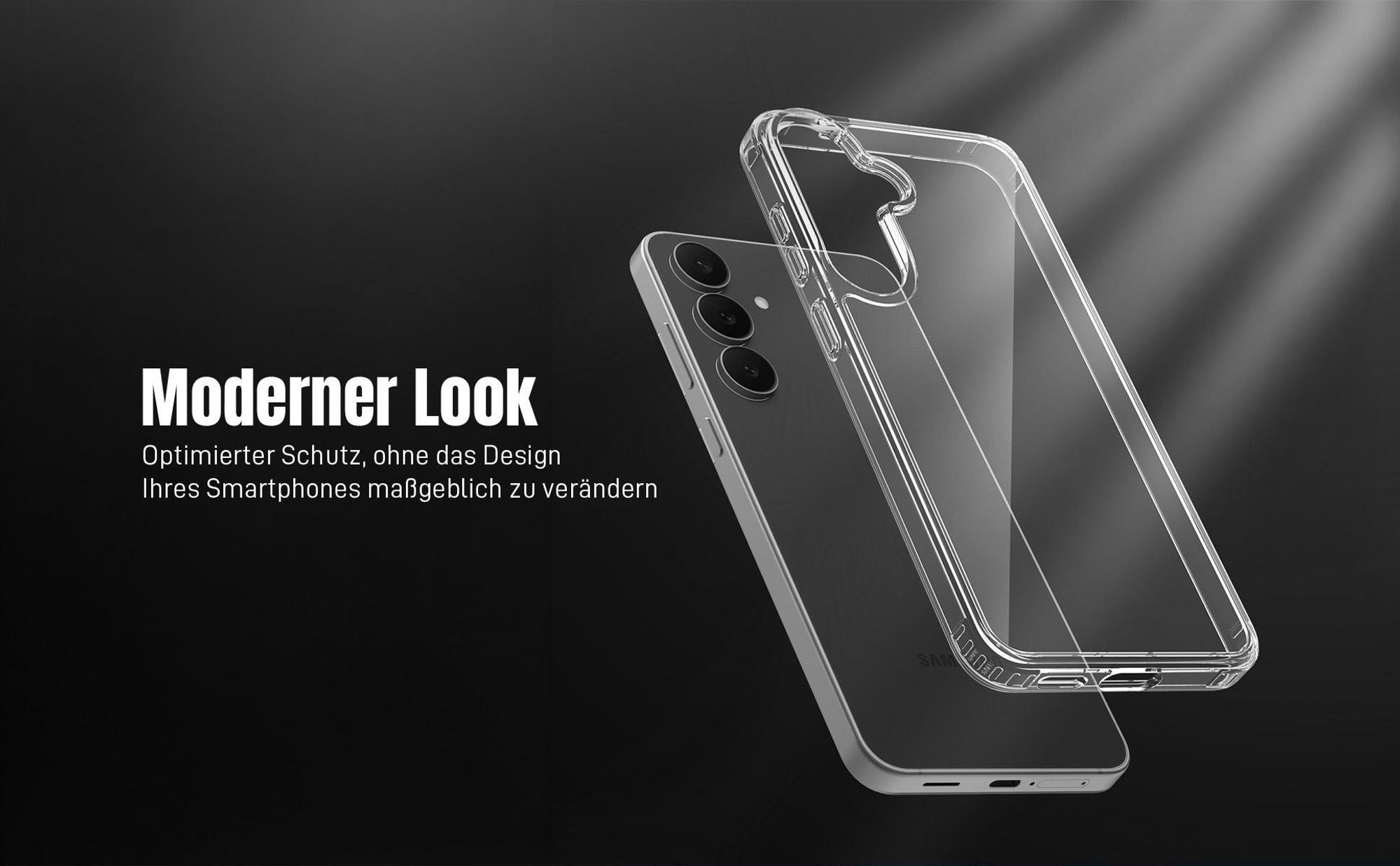 Schutzhülle in Transparent für Samsung Galaxy S26 FE mit modernem Look