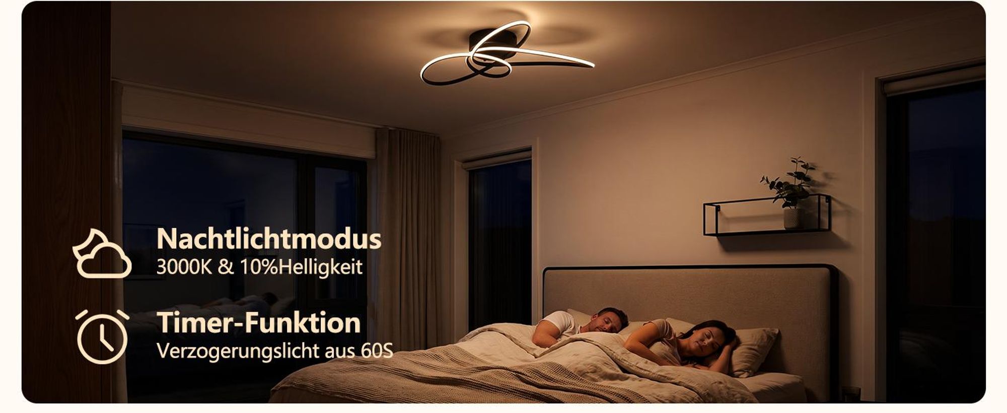 ZMH LED stropné svietidlo 30W čierne stmievateľné s diaľkovým ovládaním moderný kruhový dizajn vnútorné osvetlenie pre obývačku spálne kuchyňu jedáleň