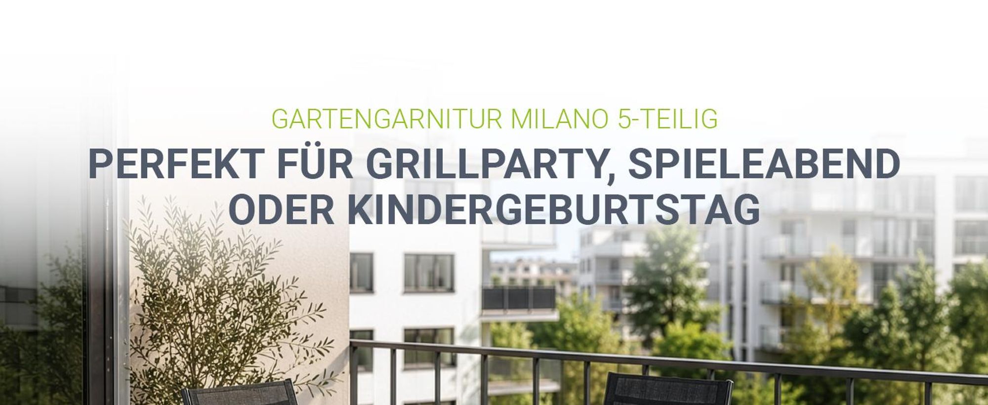 Juskys Aluminium Gartengarnitur Milano Gartenmöbel Set mit Tisch und 4 Stühlen Dunkel-Grau mit schwarzer Kunstfaser Alu Sitzgruppe Balkonmöbel
