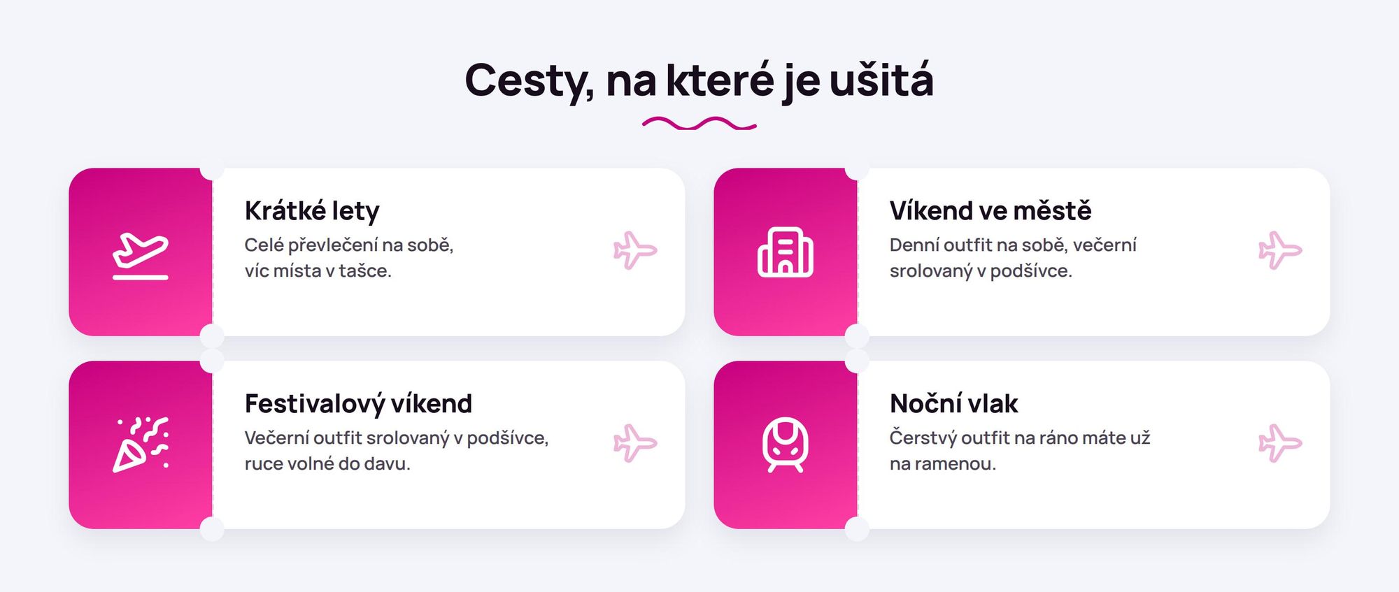 Balicí bunda Ryanwear na krátké lety, víkend ve městě, festival a noční vlak