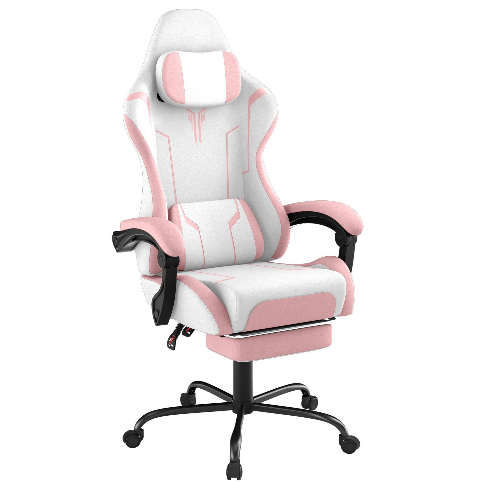KRZESŁO GAMINGOWE ROSEJANE – Ergonomiczne krzesło do gier z funkcją masażu i podnóżkiem, regulowane oparcie (90°-135°), fotel gamingowy z poduszkami pod głowę i lędźwi, kolor zielony