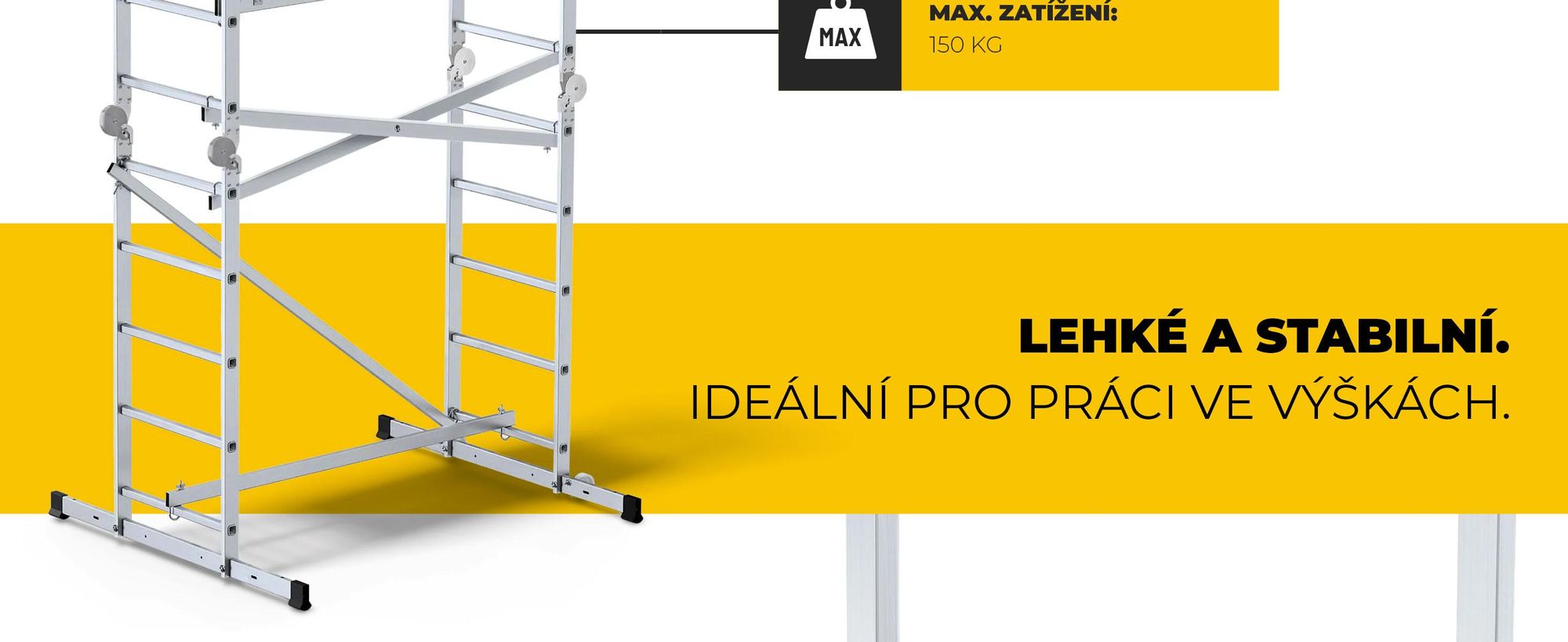 Drabest | hliníkové lešení - lešení - žebříkové lešení - žebříkové lešení - do 150 kg - hliníkové lešení - pracovní plošina - plošinové hliníkové lešení