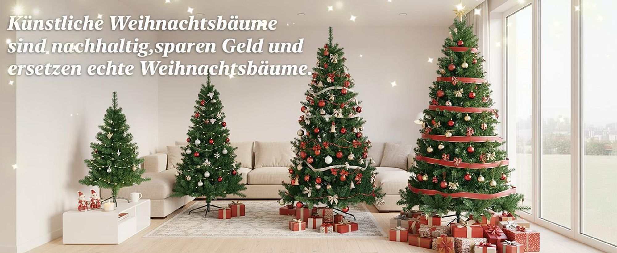 Künstlicher Weihnachtsbaum 120cm 150cm 180cm 240cm