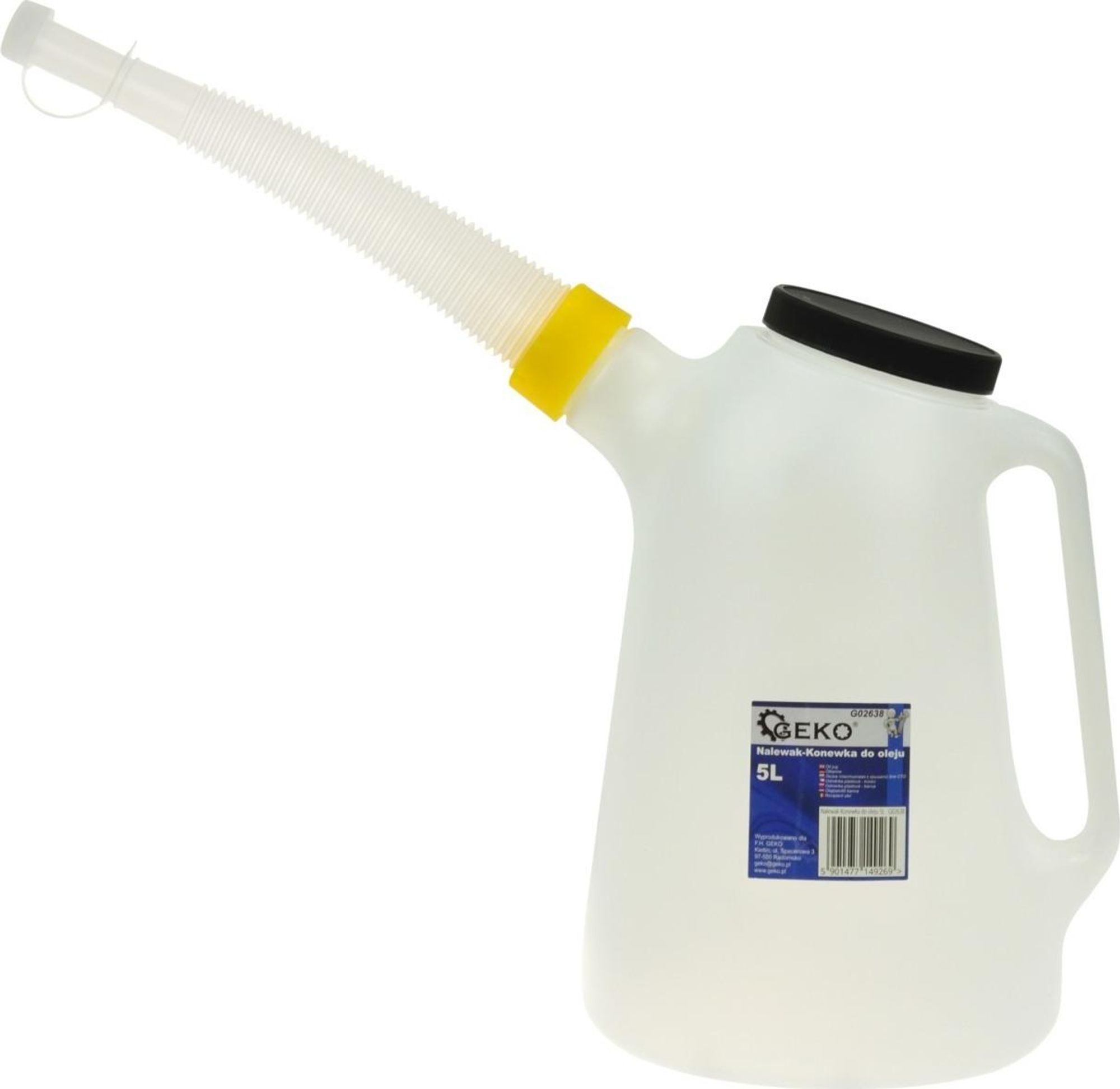 GEKO | Ölkanne, 5L, Füllkanne, Messbecher, Messkanne, Wasserkanne