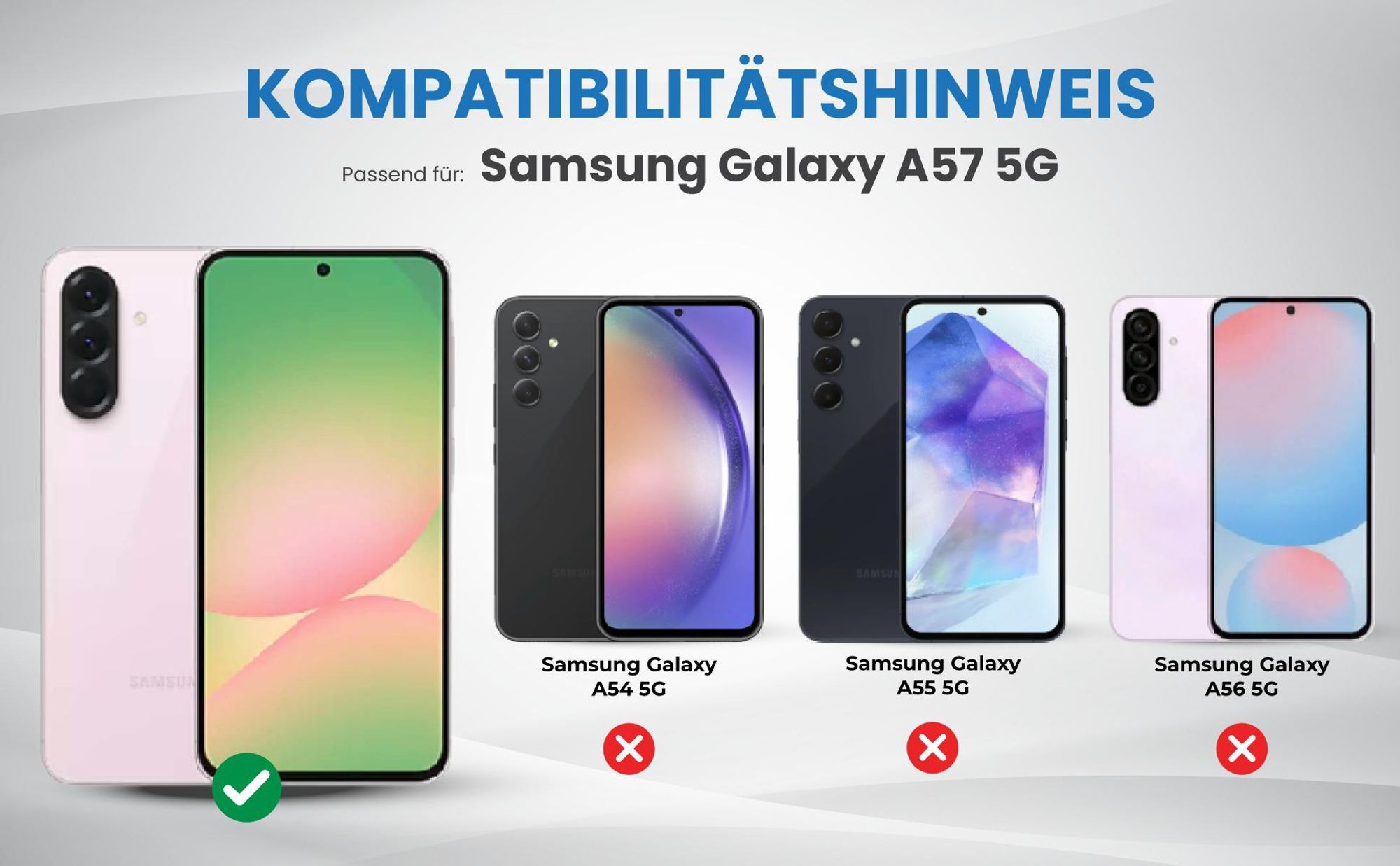 Kompatibilitätshinweise Hülle für Samsung Galaxy A57 5G