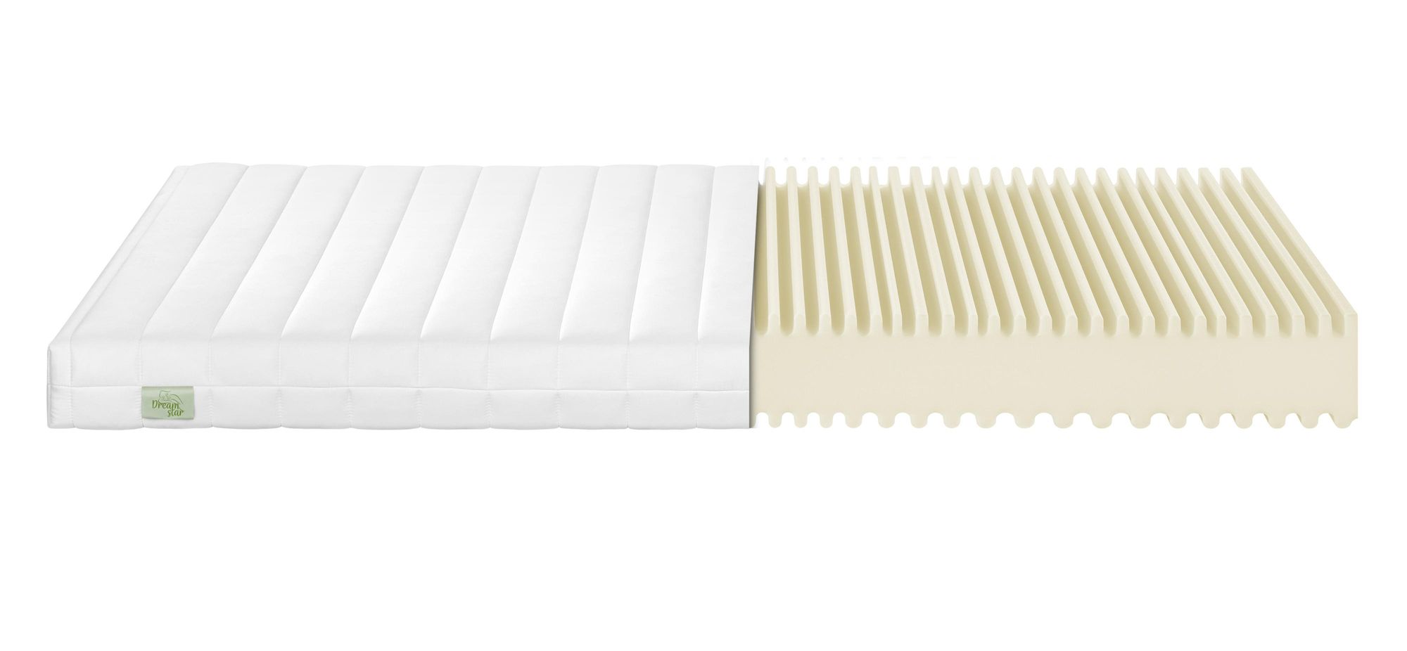 Materasso ergonomico in schiuma fredda a 7 zone | 180 x 200 cm | 12 cm | H2 & H3 | DREAMSTAR Simple Flex