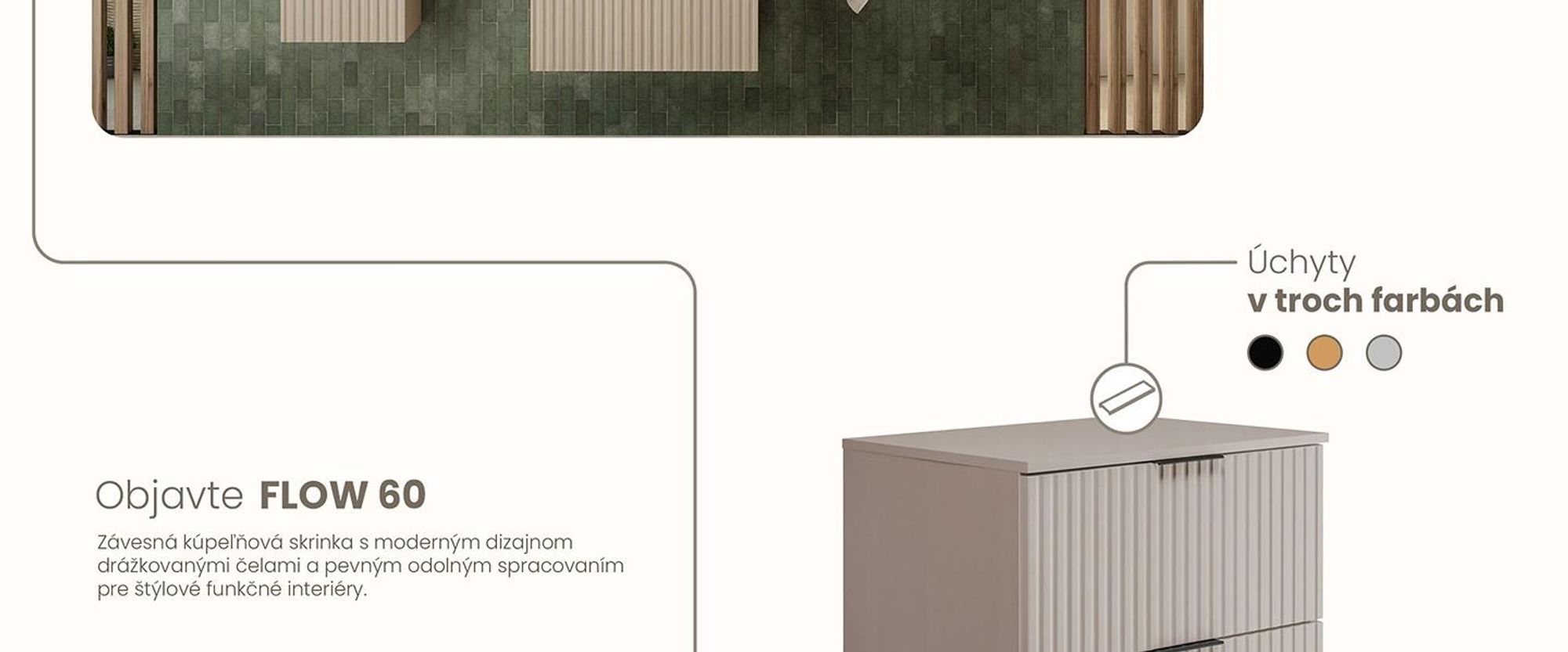 RODAN, moderná skrinka pod umývadlo, skrinka do kúpeľne, kúpeľňový nábytok, kúpeľňová skrinka