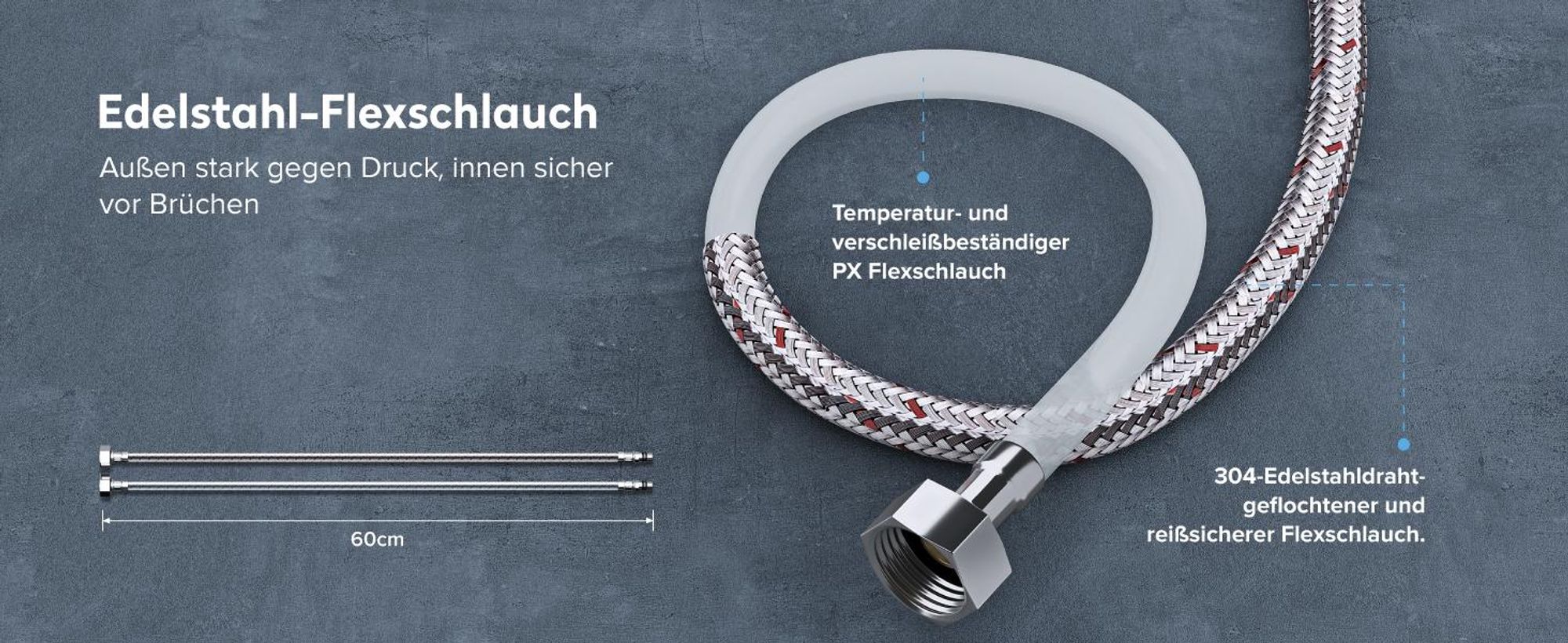 doporro Wasserhahn Bad Waschtischarmatur mit Auslaufhöhe 131mm Vollmessing-Körper Mischbatterie für Waschbecken Armaturen Badarmatur Silber 1190