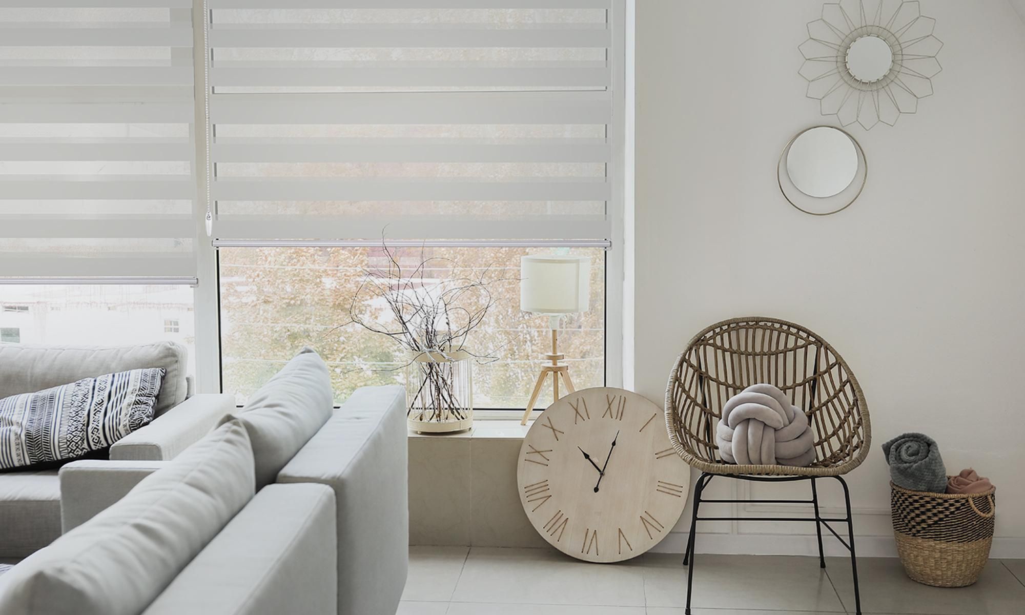 Victoria M. Klemmfix Doppelrollo / Duo Rollo, 60 x 150 cm, dunkelbraun Verdunkelungsrollo mit zwei Stofflagen, ohne Bohren, pflegeleicht