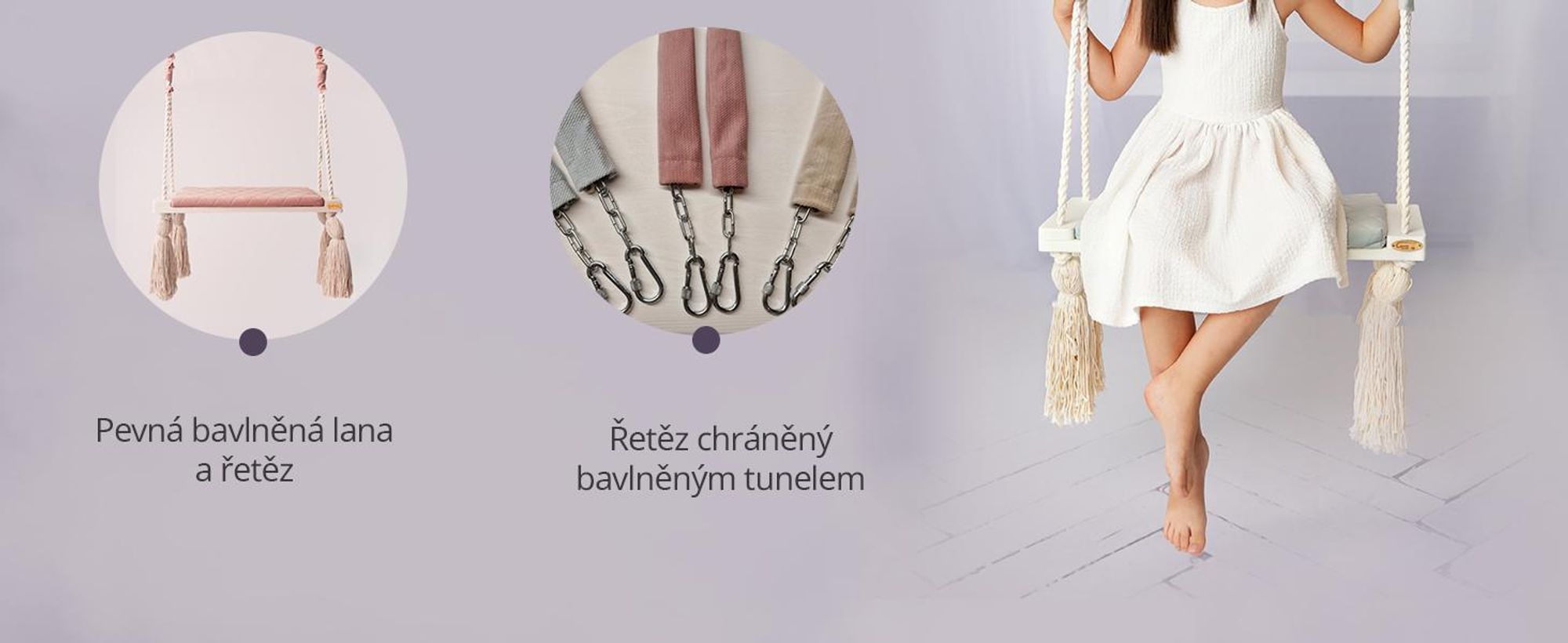 Create for you® - Dřevěná Houpačka Pro Děti, Bezpečná Domácí Houpačka, Velká Dětská Houpačka Do Interiéru, Sedátko Z Měkkého Materiálu, Výškově Nastavitelná - Béžová