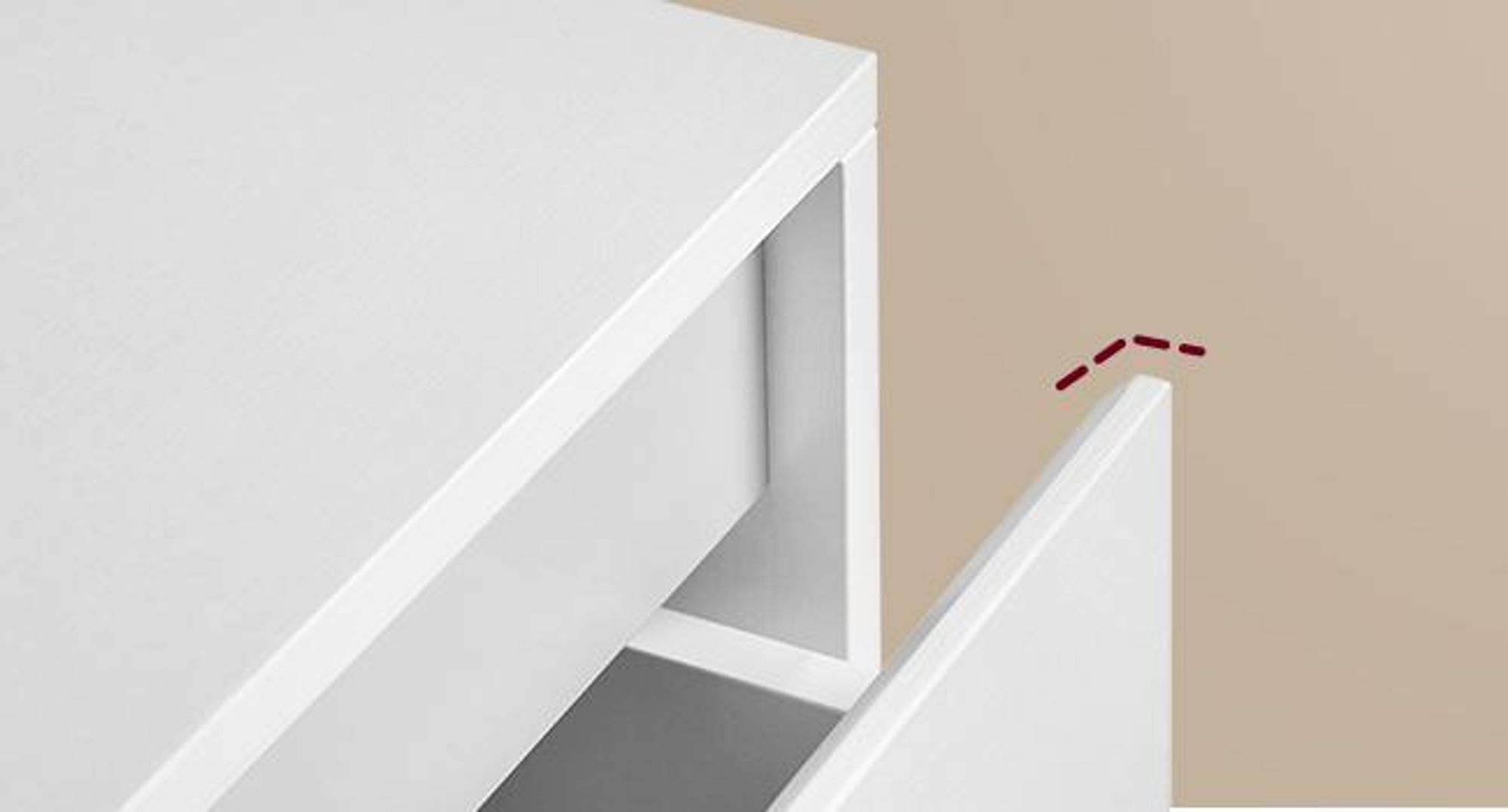 VASAGLE Kommode, Aufbewahrungsschrank, mit 6 Schubladen, für Schlafzimmer, 30 x 48 x 111,2 cm, modern, weiß