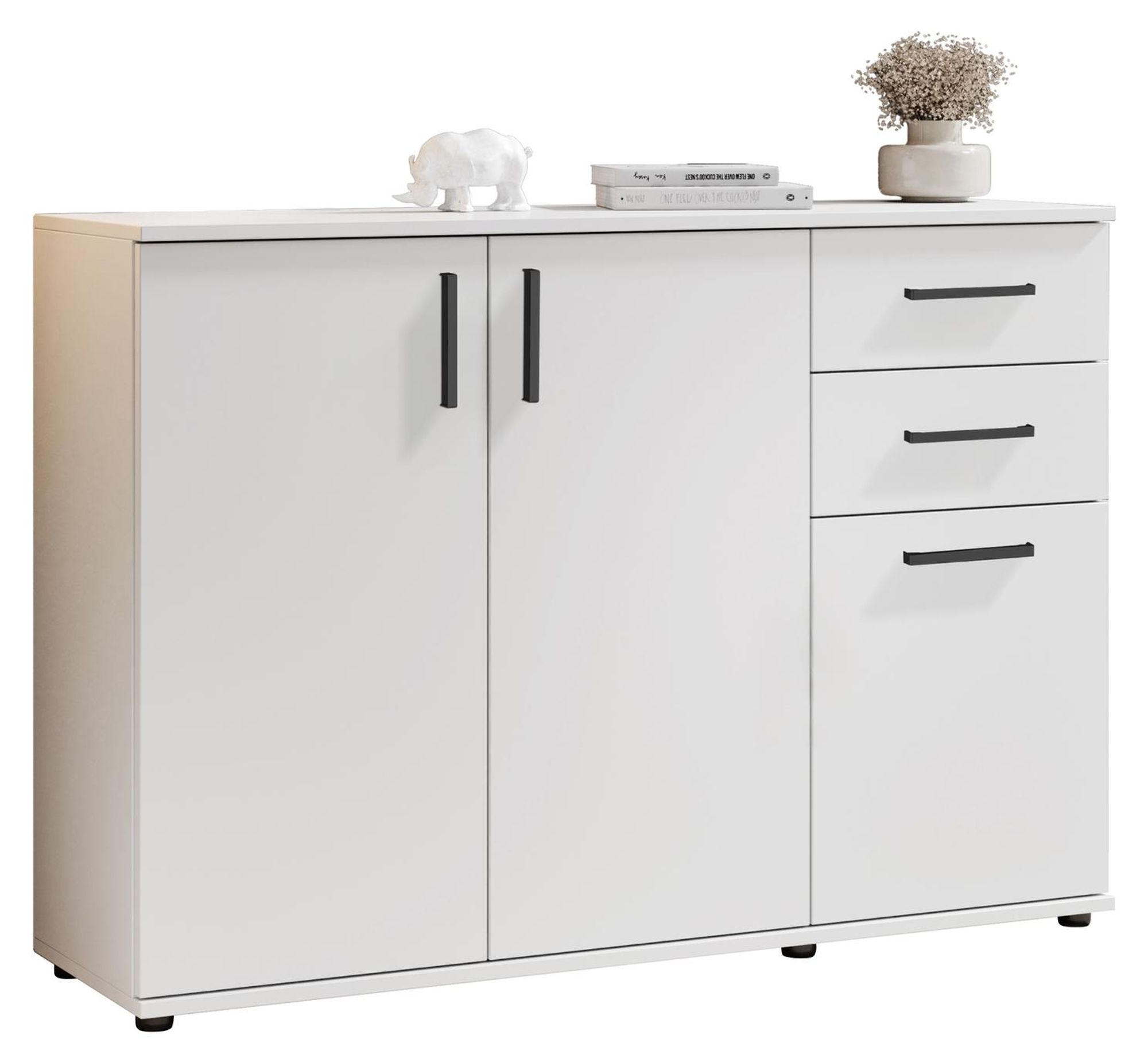 BC 1040 Kommode – Kombikommode mit 3 Türen, 2 Schubladen und viel Stauraum