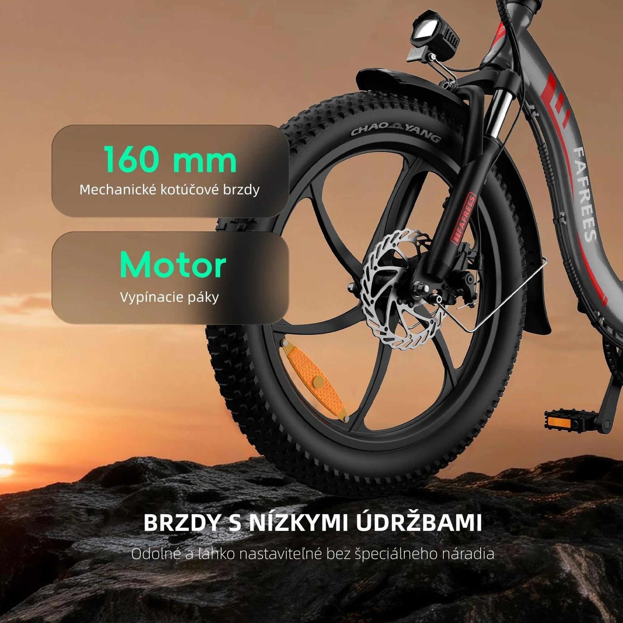 FAFREES F20 E-bike - Motor 250W, Batéria 36V18Ah, 20 Palcové Mechanická Kotúčová Brzda - Sivá