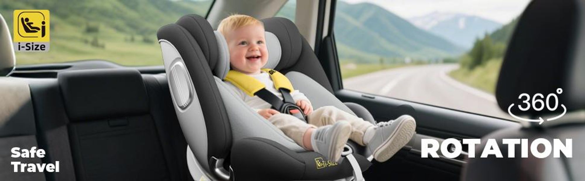 DEWINNER Siège Auto Bébé 0 à 36kg ISOFIX - Siege Auto Pivotant 360°,I-Size Group 0+1/2/3 (40-150cm),Harnais 5 Points Sièges Auto,RWF,FWF