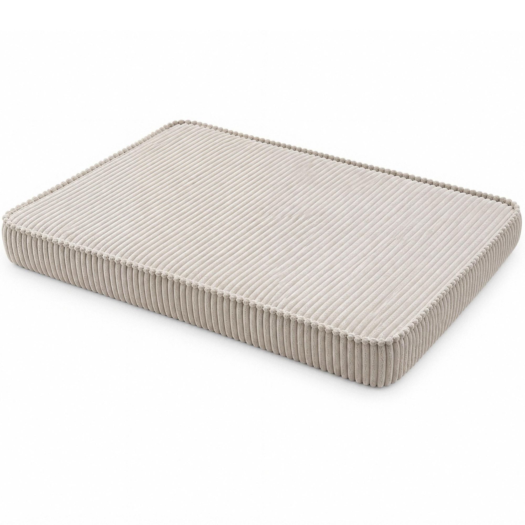 Hundebett Hundekissen Hundematte Cord Xl 120X80 Cm Braun