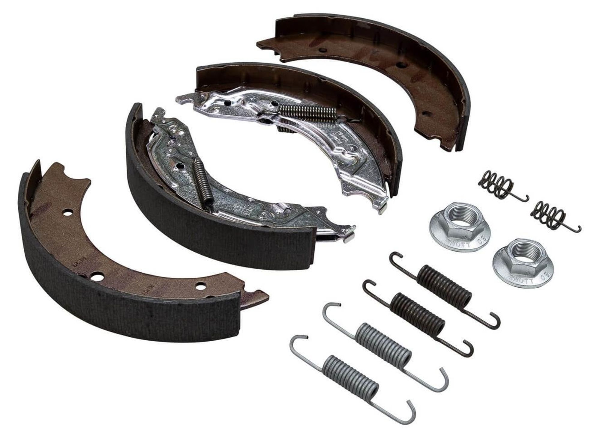 KNOTT Bremsbacken Set 250x40 mm für Anhänger und Wohnwagen bis 1800 kg