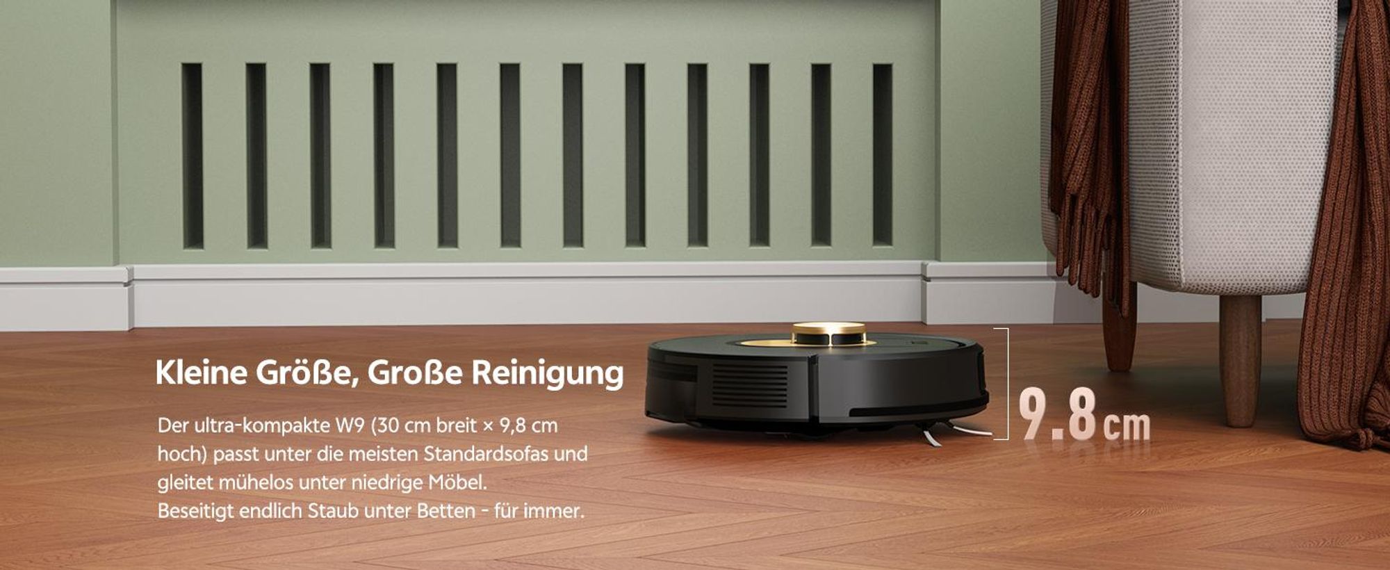 Vactidy W9 Saugroboter mit Wischfunktion, 3-in-1 Saug und Wischroboter mit LiDAR Navigation, 5000Pa 150Min Roboter Staubsauger mit App-Anpasssteuerung