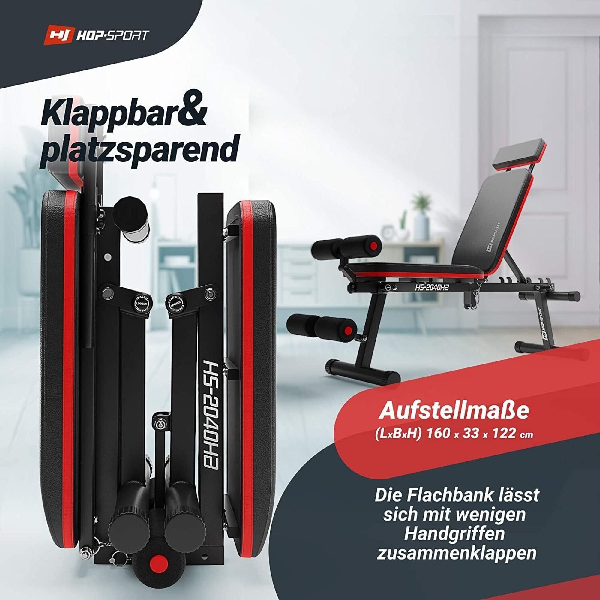 Klappbar und platzsparend