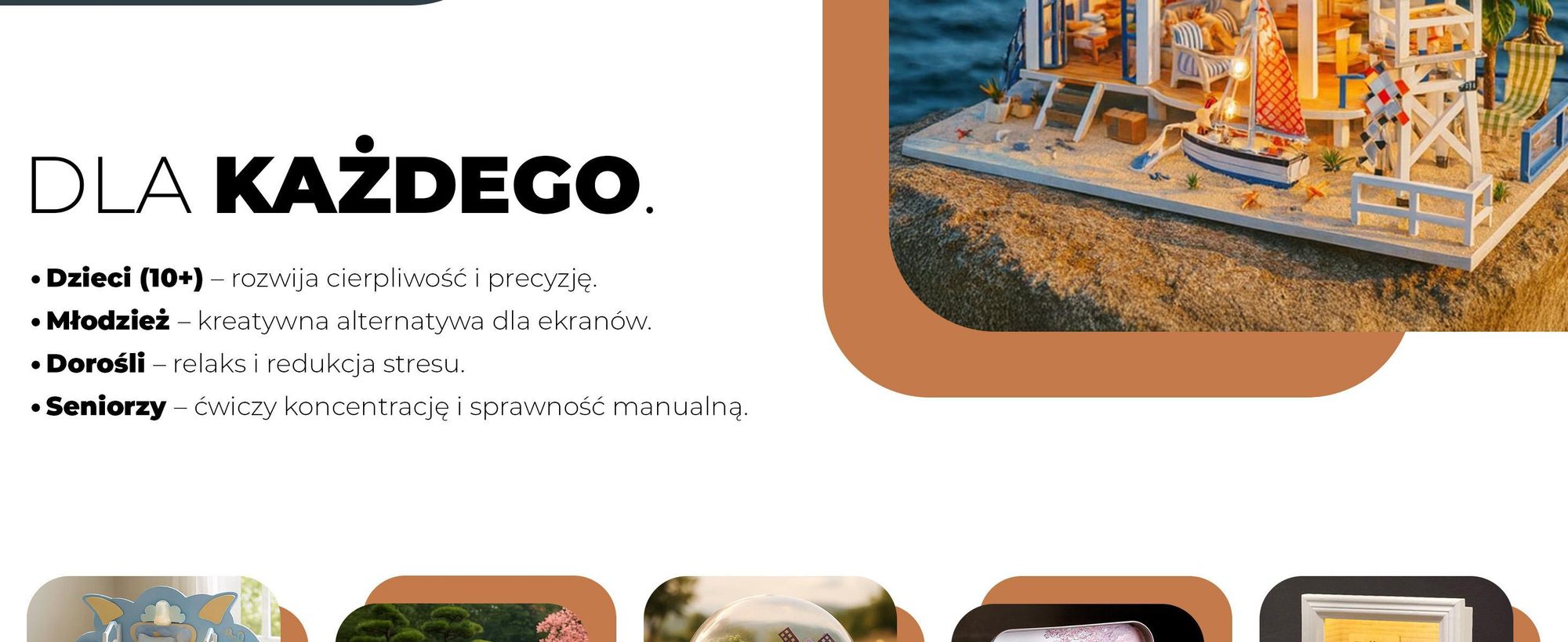 Miniaturowy Domek, Habarri, Domek dla lalek, DIY, Drewniany Domek z Meblami, Prezent dla Dzieci
