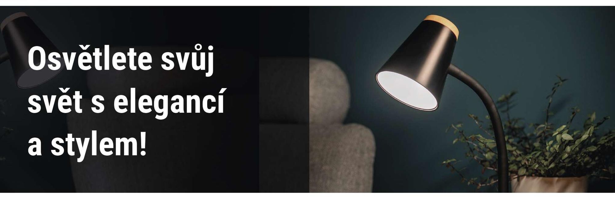 EMOS LED stolní lampa TARA 4,5 W, 280 lm, neutrální bílá 4000K, flexibilní s kabelem 1,6 m, Euro zástrčka, CRI>85, doba svícení 30000h, černá, Z7641B