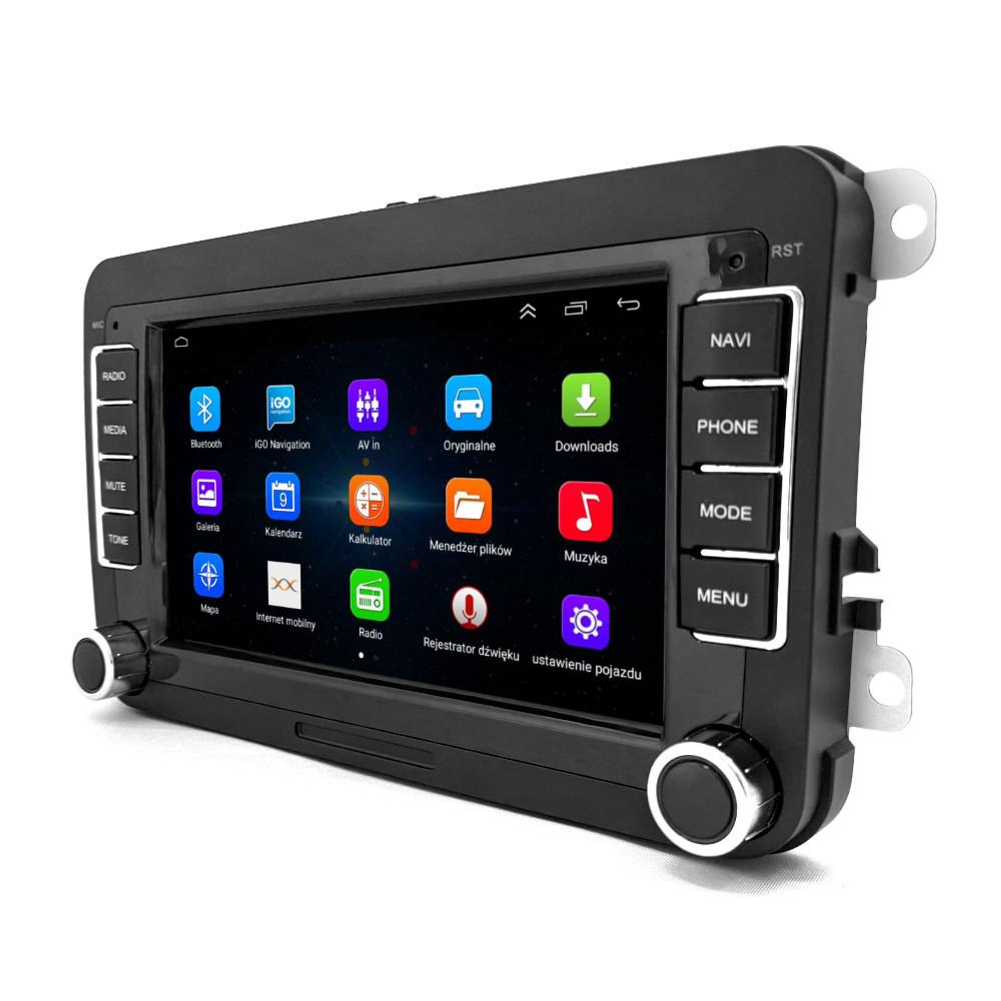Radio Samochodowe 7021A 2/32 GB 2DIN GPS Android 12 VAG Kamera Cofania WiFi