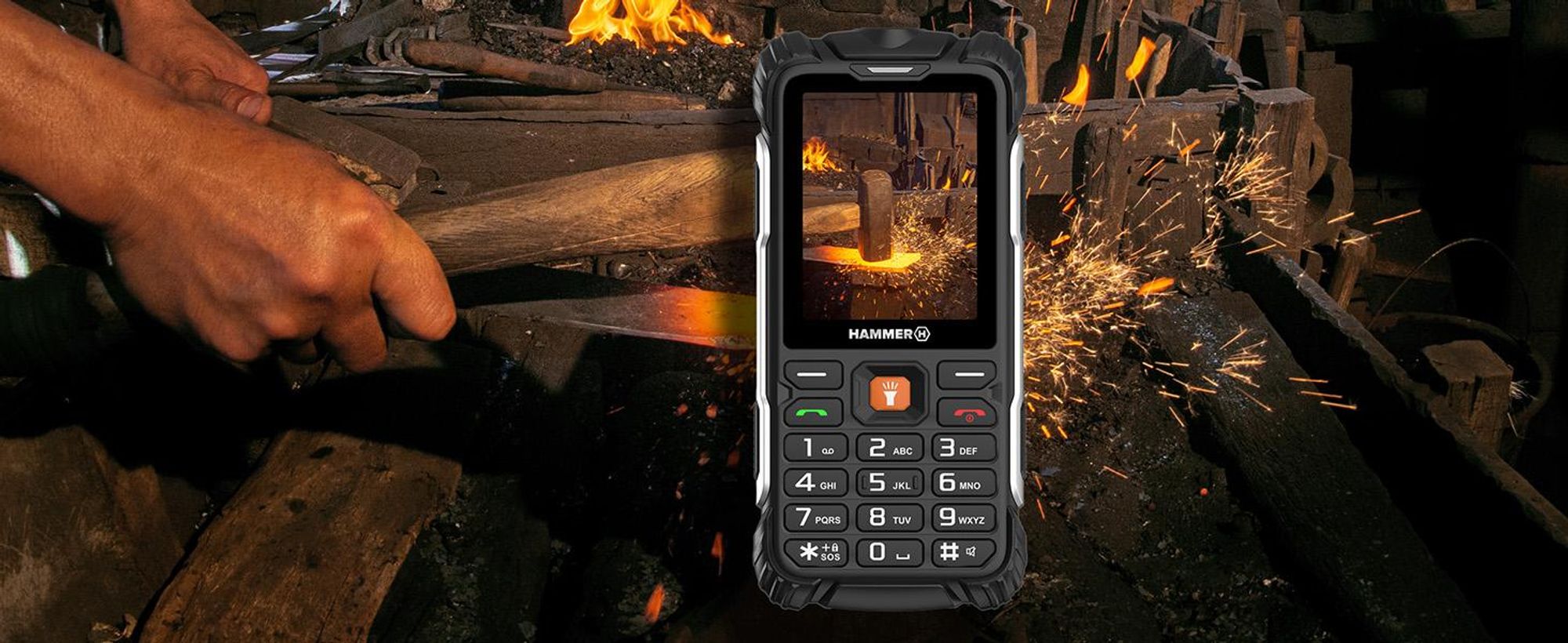 Hammer Forge 2G – Wasserdichter, Robuster, Geschützter Mobiltelefon