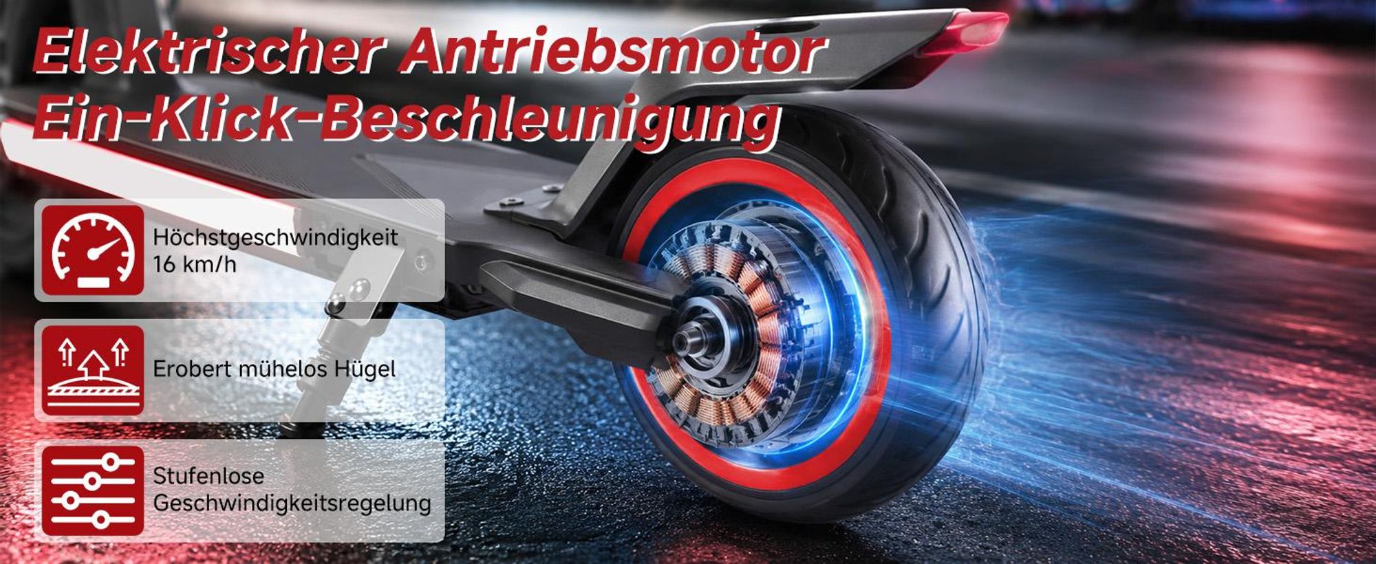 Kinder Elektroroller, 150W E-Scooter für Kinder, 16 km/h Kinderroller mit LED-Anzeige, RGB-Licht, Frontlicht, Doppelbremse, klappbar, 6,3 Zoll Vollgum