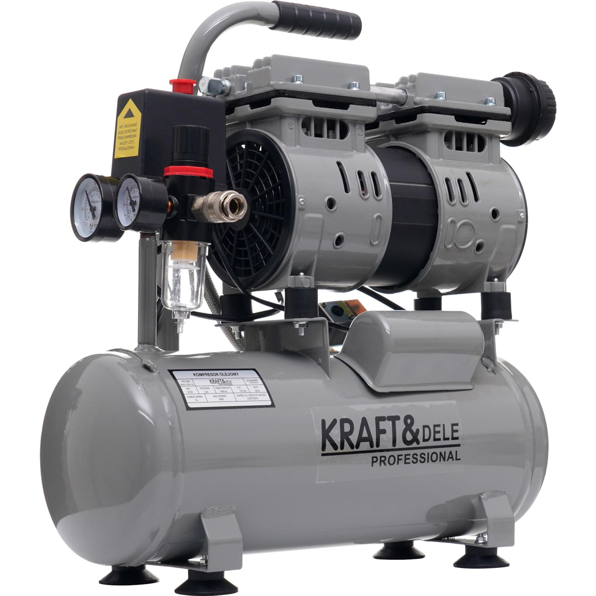 Ölfreier Kompressor 9L 550W Kd1384