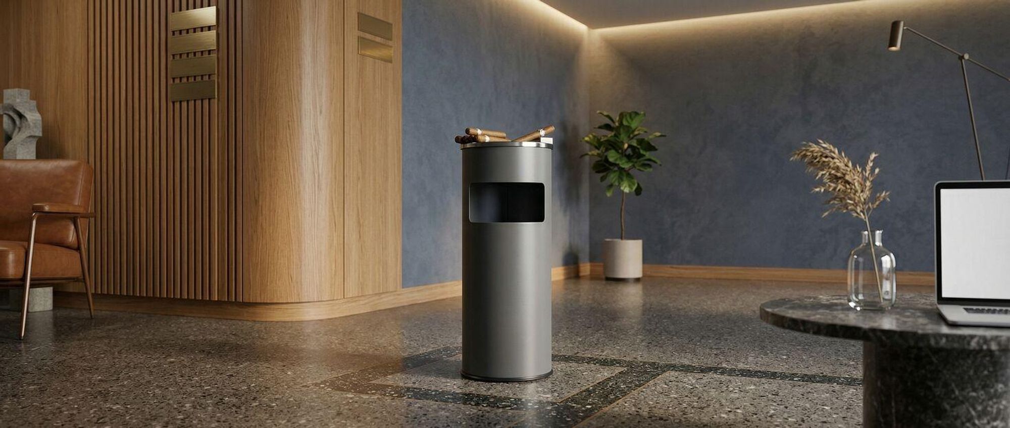 tectake® Standaschenbecher 30 l 25 x 61 cm