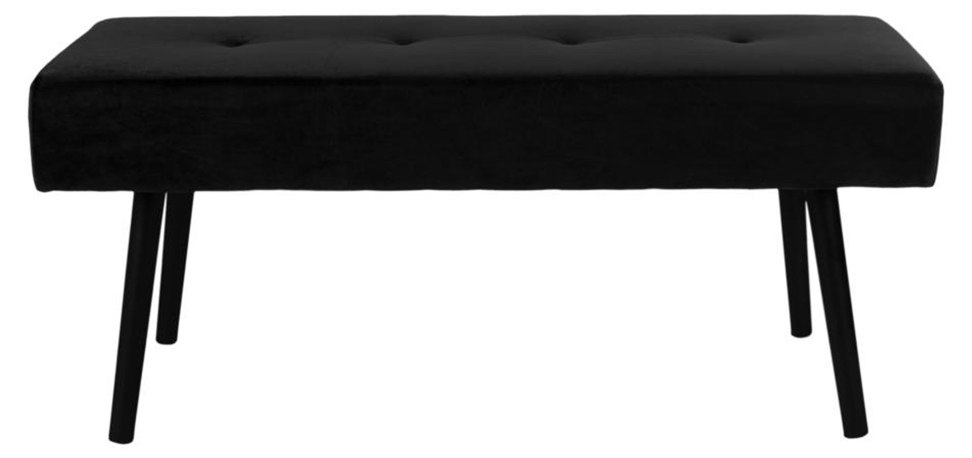 Skiby Sitzbank – elegante Velours-Bank mit filigranem Metallgestell