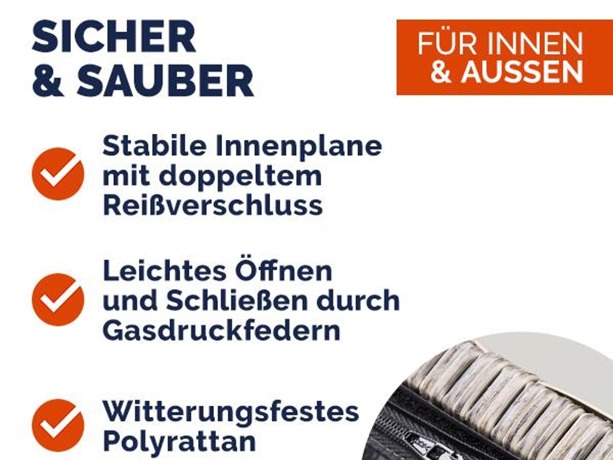 CASARIA® Gartenbox Auflagenbox mit Rollen 270L Stauraum UV-beständig Handgriffe Gasdruckfeder Wetterfest 117x53cm Garten Balkon Aufbewahrungsbox Braun