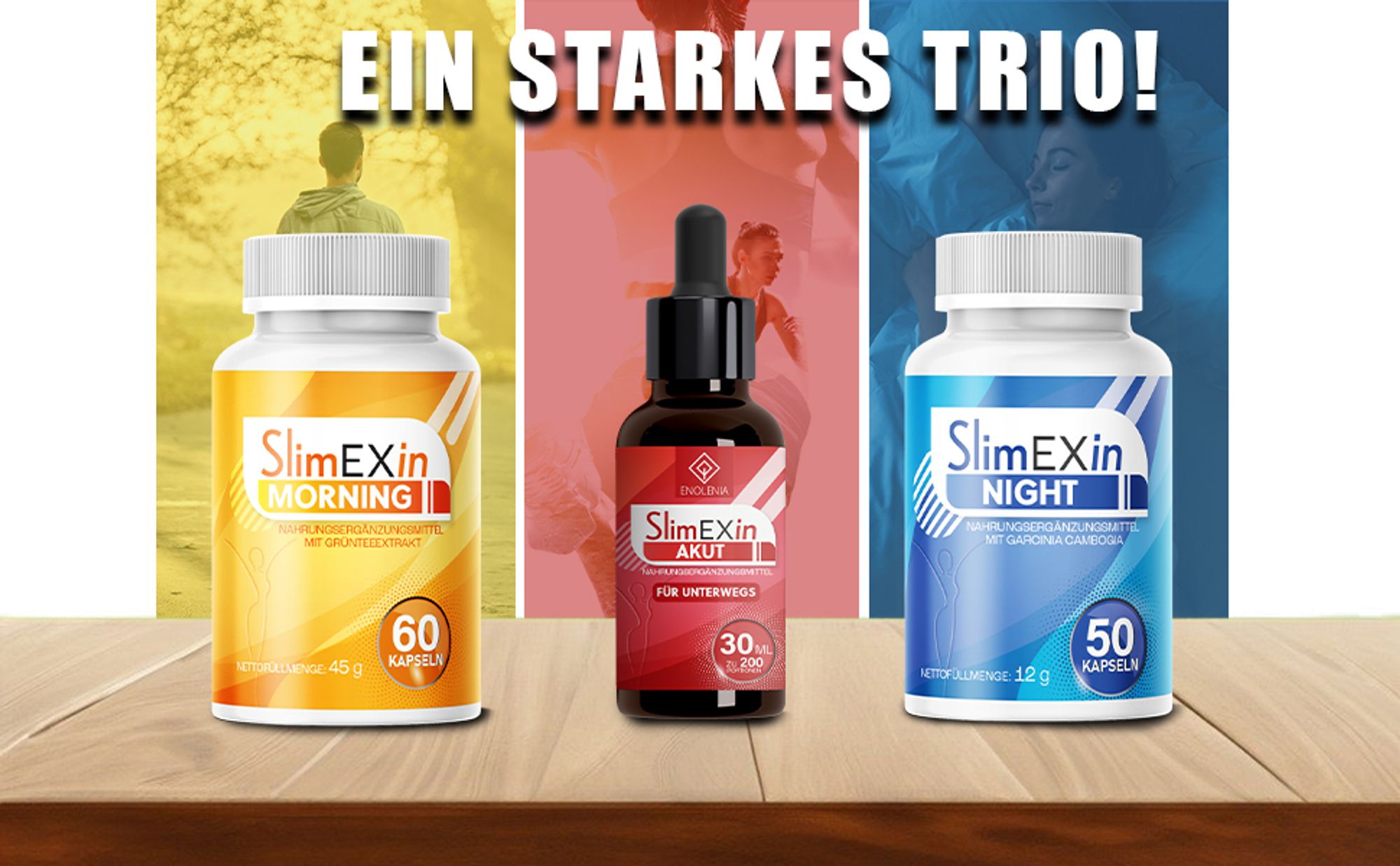 Enolenia® SlimEXin Power Trio – hilft bei Gеwichtsreduktion – Abnеhmen im Schlaf – schnell abnеhmen – für Männer und Frauen – Gеwicht verlieren