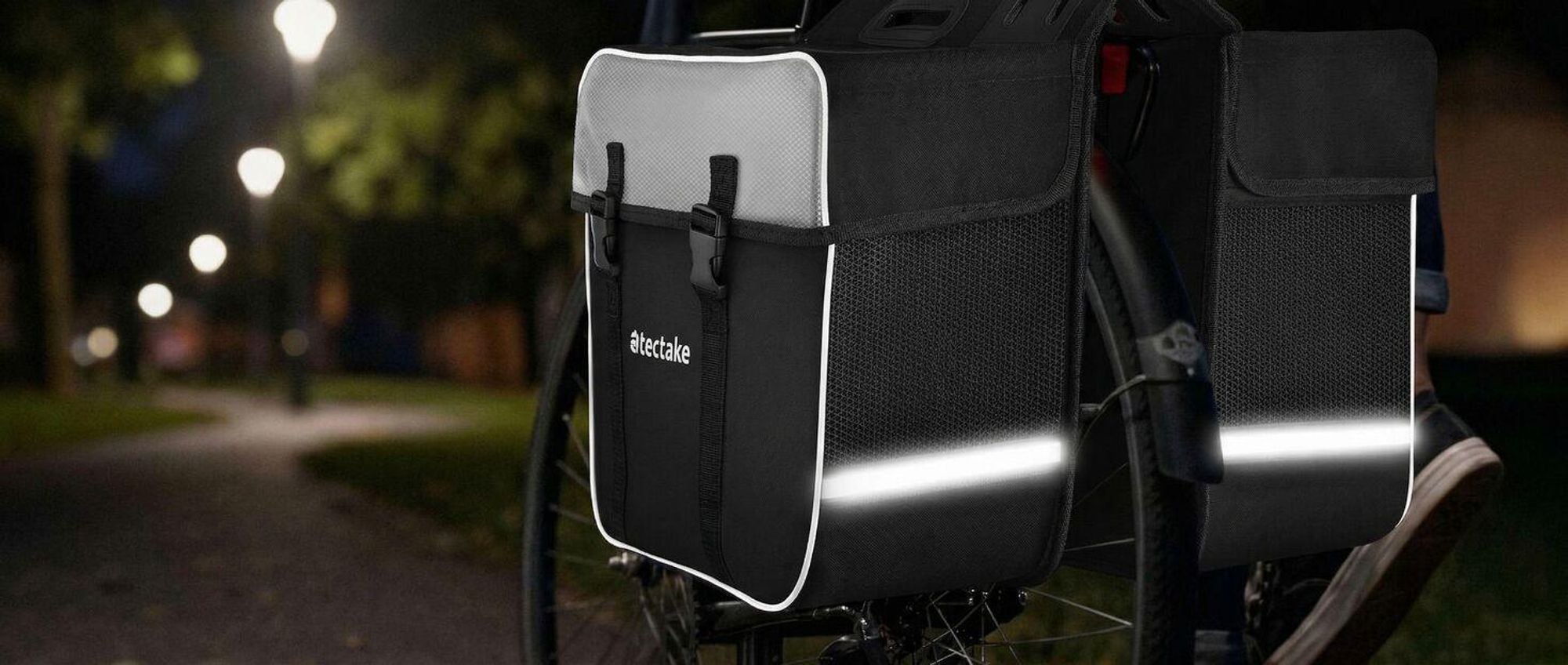 Set Fahrradtasche Georg und Fahrradrahmentasche große Fahrradtasche mit 2 Fächern wasserabweisend und robust