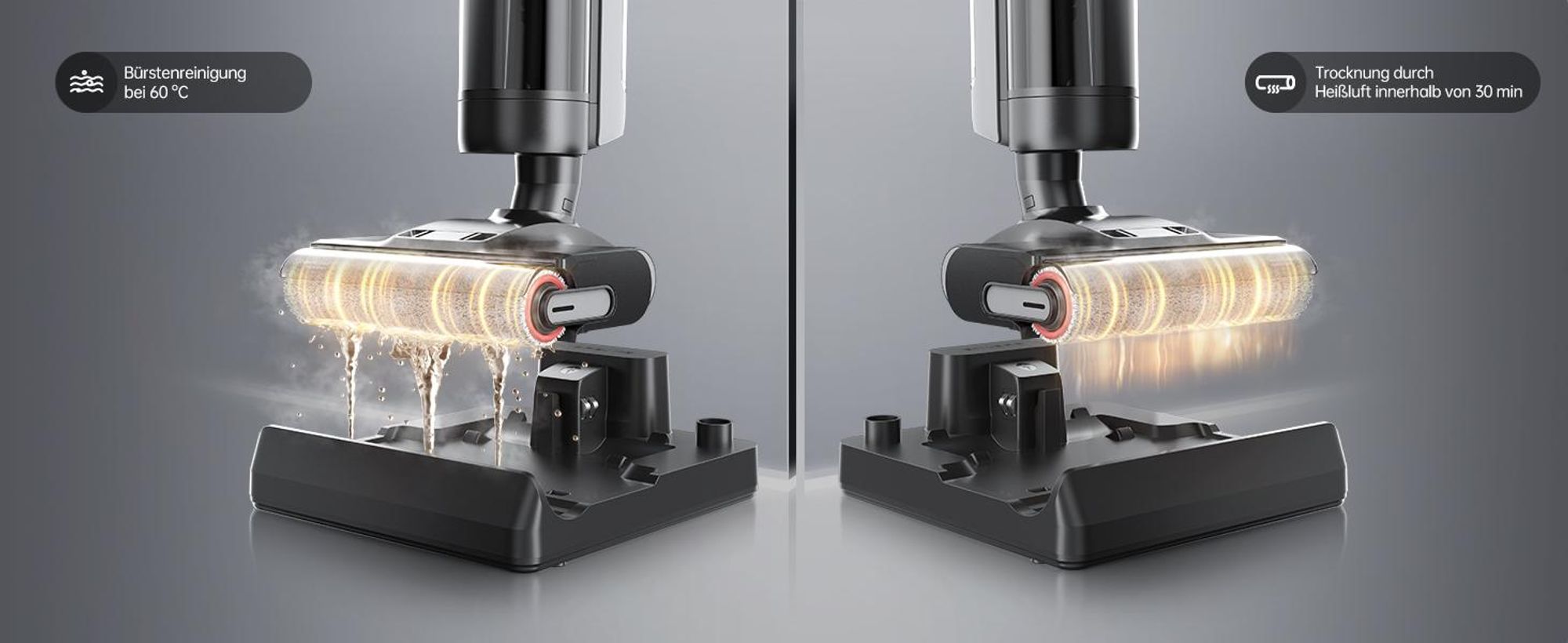 Dreame H12 Pro Ultra Nass-Trockensauger Selbstreinigungsfunktion,Schmutzerkennung,LED-Display,35min,900mL