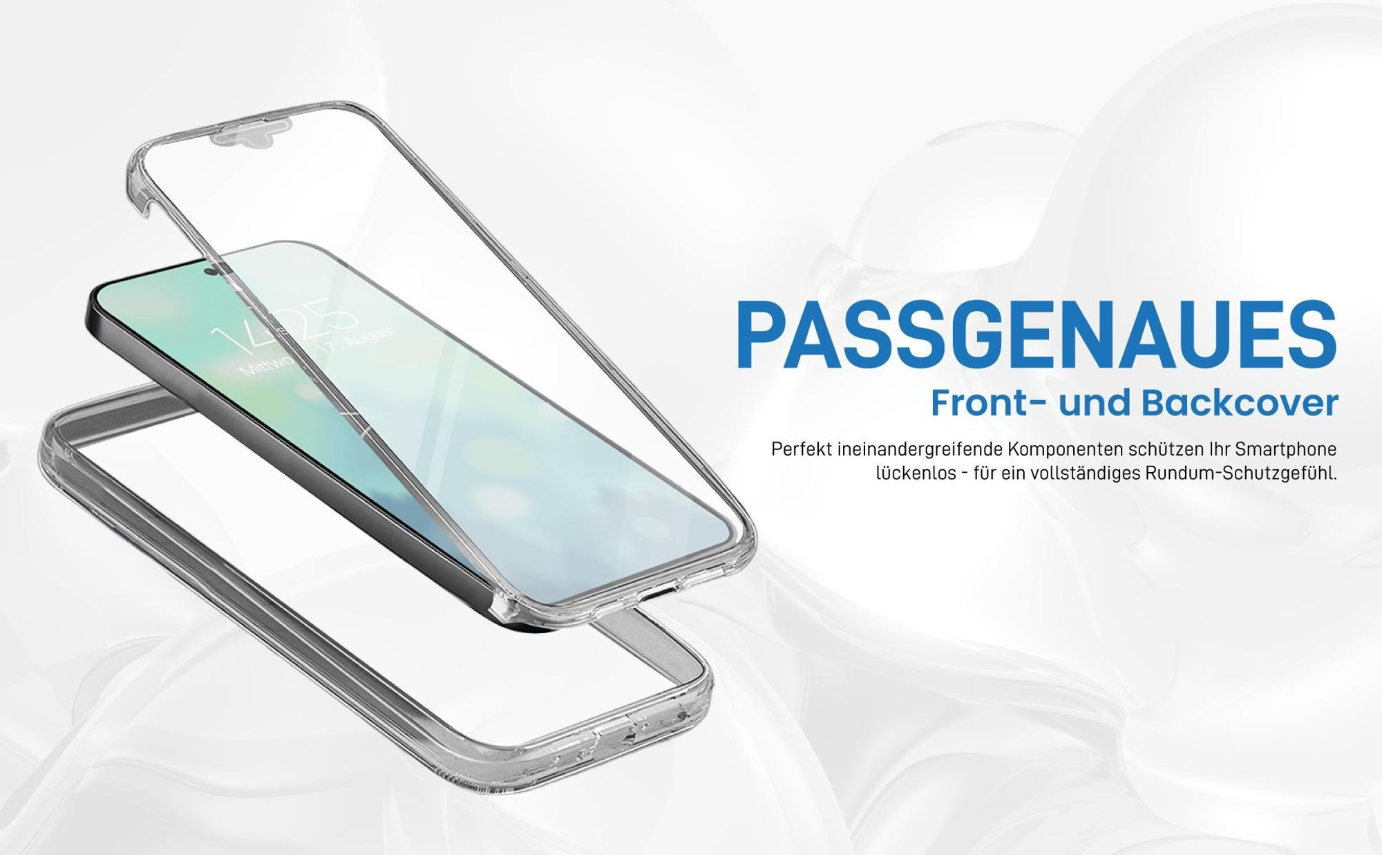 Passgenaues 360 Grad Case für Huawei P30 Lite mit Schutz von beiden Seiten