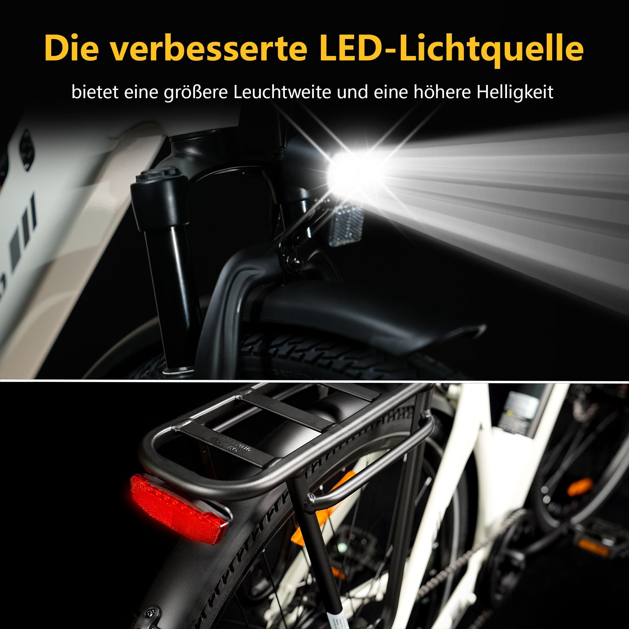18Ah 28Zoll E-Bike, Elektrofahrrad E-Cityrad E-Bikes & E-HollandräderPedelec Unisex 7Gang E-Citybike 25KM/H für Damen und Herren Wasserdicht IP54 2026