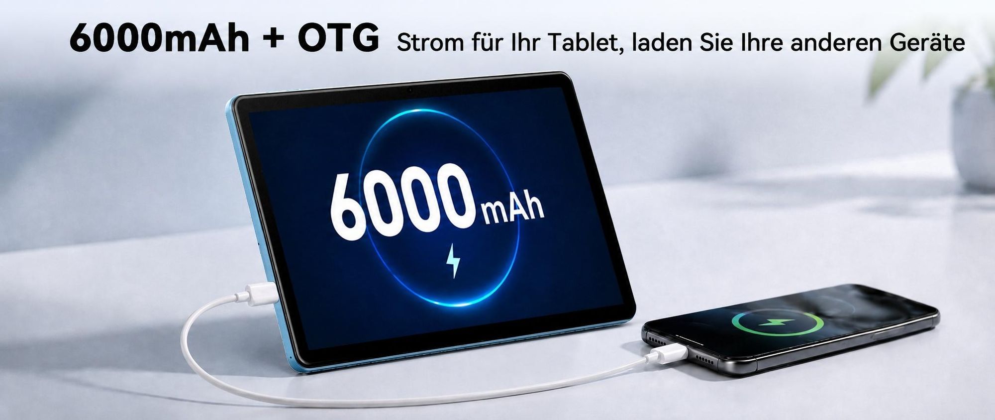 W80 10.1" 120Hz Tablet, 32+128GB/2TB, Android 16, 4G SIM+5G WIFI, Gemini AI 4.0, Widevine L1, 6000mAh, OTG, mit Tastatur/Maus/Stift/Schutzhülle Set