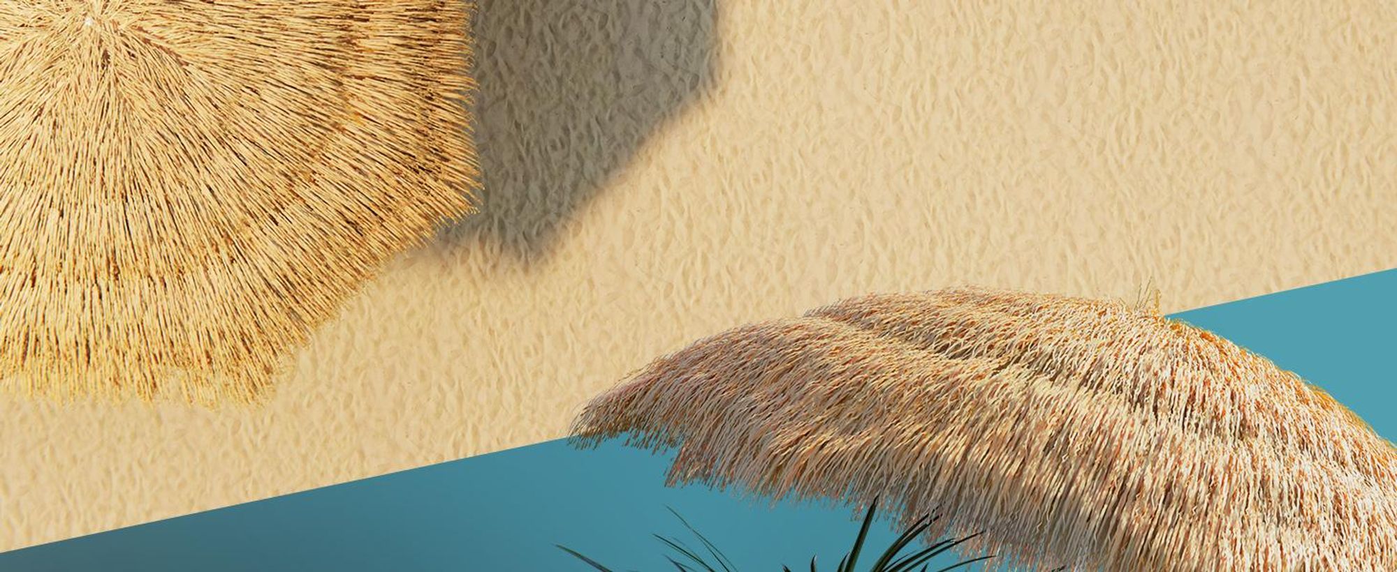 KINGSLEEVE® Sonnenschirm Hawaii Ø160cm Neigbar Höhenverstellbar UV Schutz 30+ Groß Rund Balkon Strand Strohschirm Strandschirm Bast Hawaiischirm Braun