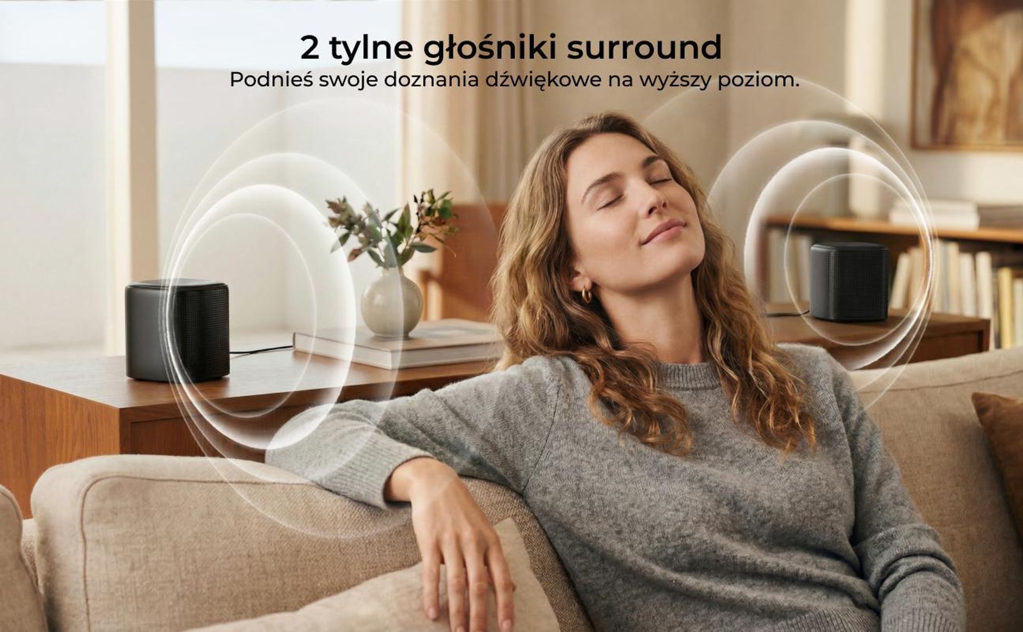 ULTIMEA Aura S5T Soundbar 7.1 Dolby Atmos z subwooferem, system dźwięku przestrzennego, sterowanie przez aplikację, 4 głośniki surround, 420 W