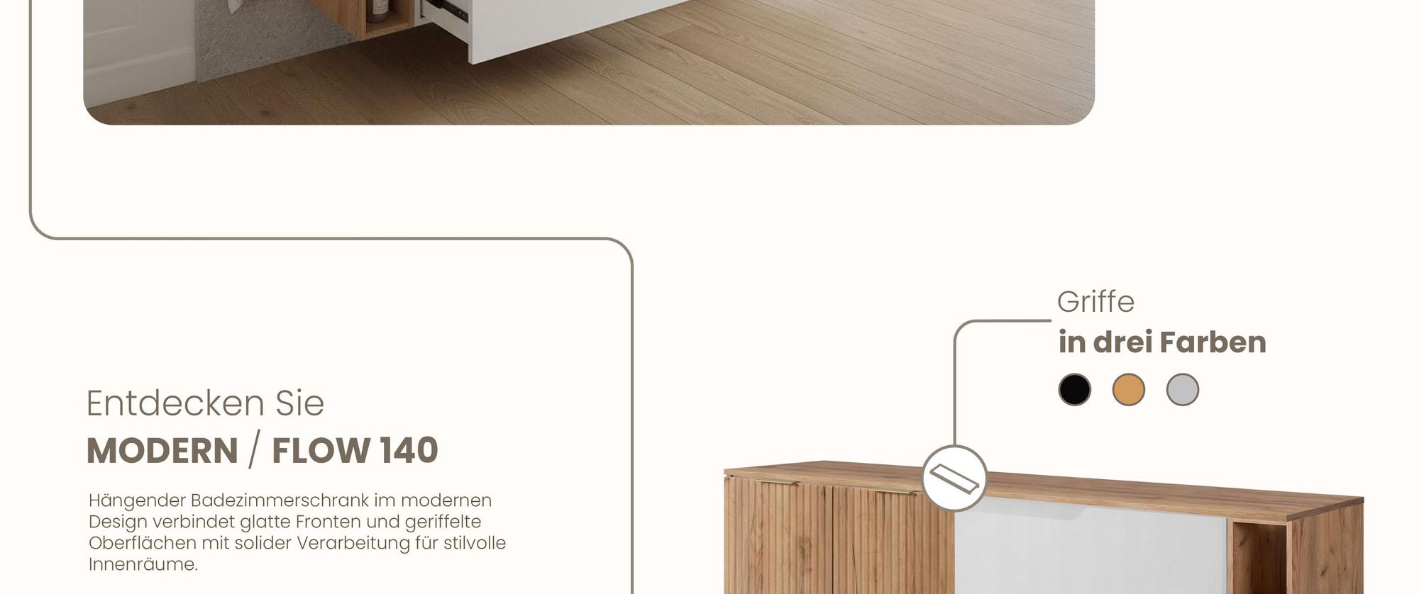 RODAN, Badmöbel, Badschrank, Badezimmermöbel, Badezimmer, MODERN, Waschbeckenunterschrank