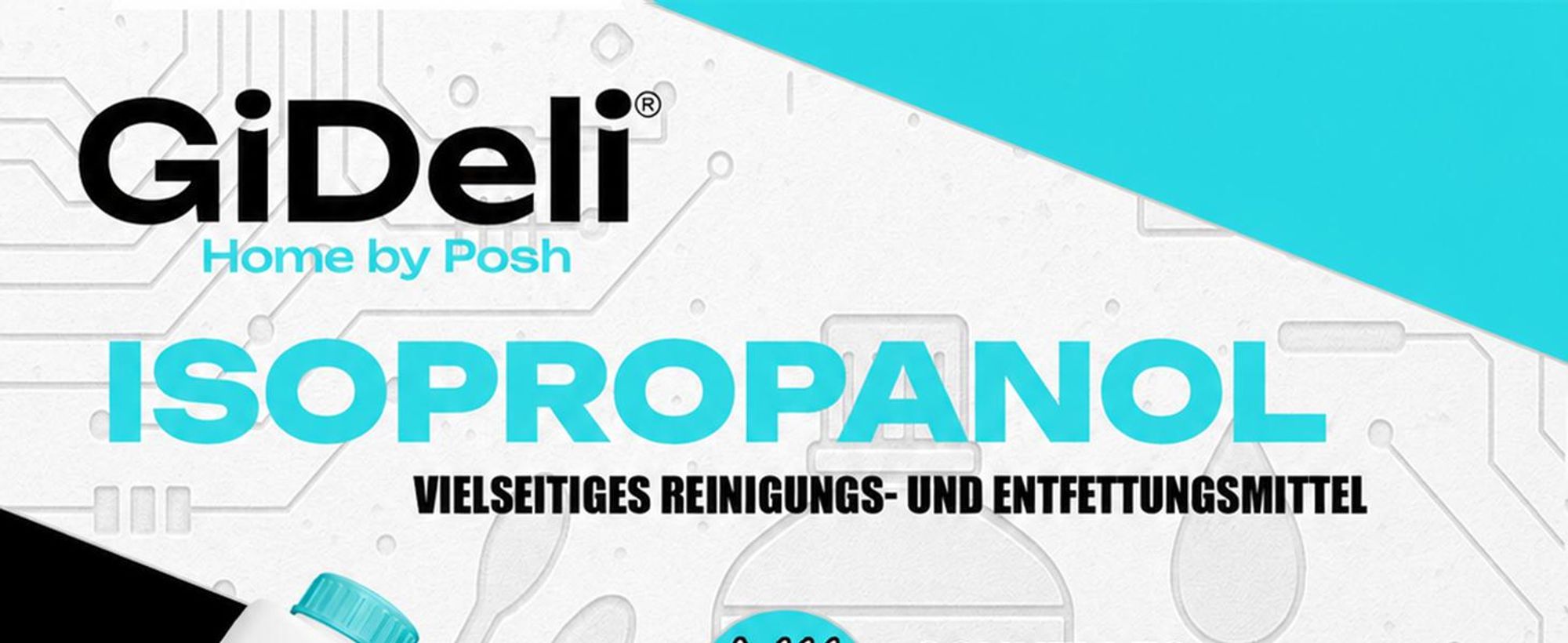 Isopropanol 5L 99,9% IPA Reinigungsalkohol Entfetter für Elektronik GiDeli
