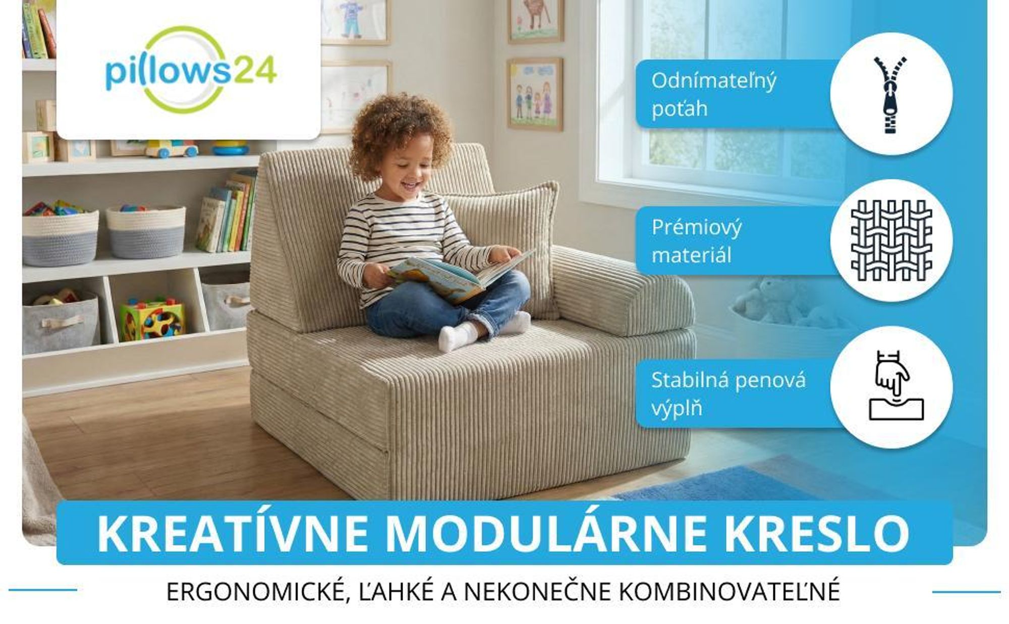 pohovka gauč kreslo detská hranie kocky penové menčester rozkladacia